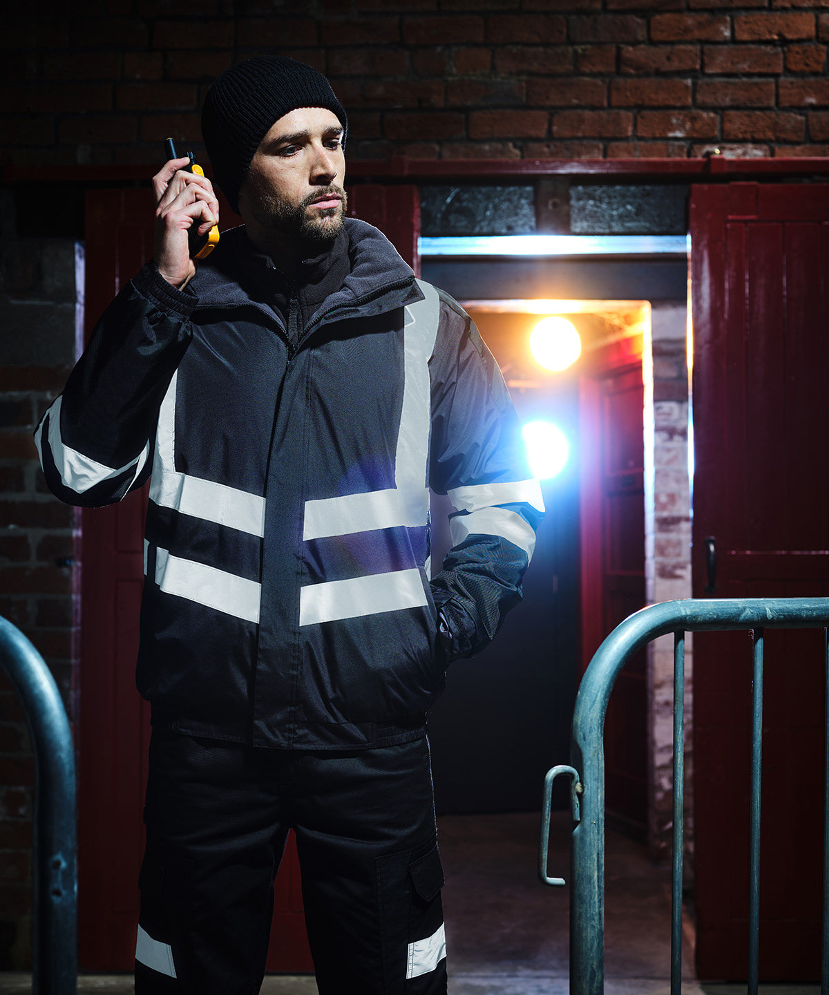 Navy - Pro Ballistic workwear waterproof jacket - GarmentEmbroidery
