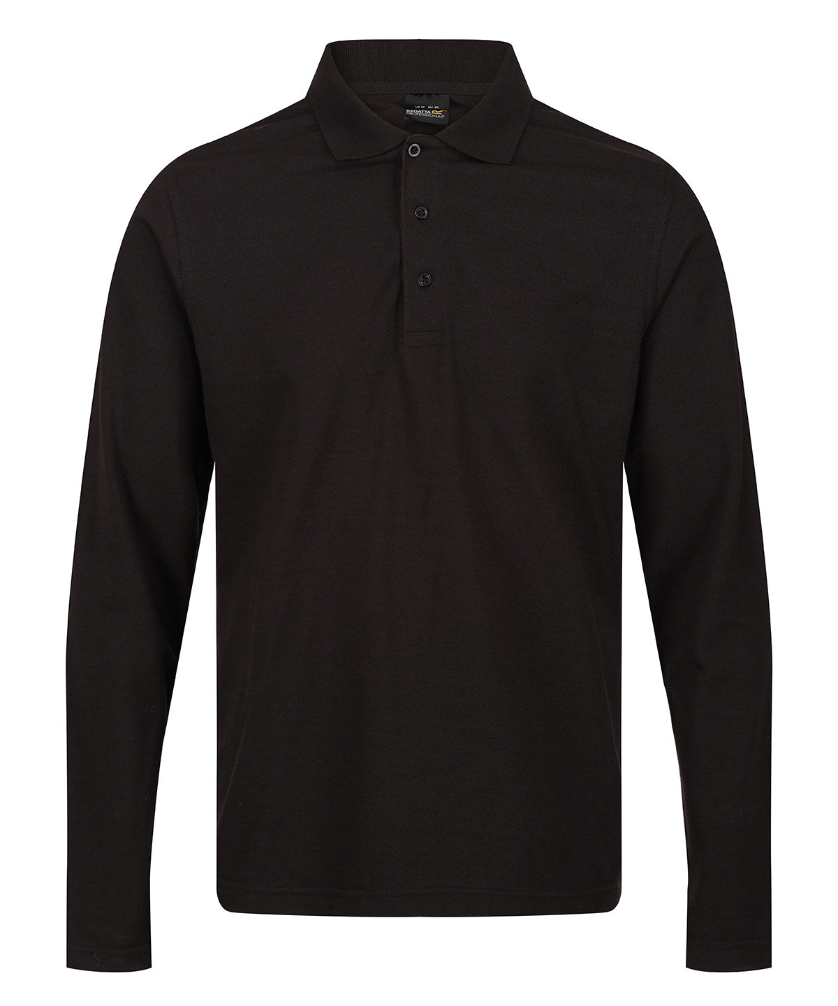 Black - Pro 65/35 long sleeve polo - GarmentEmbroidery