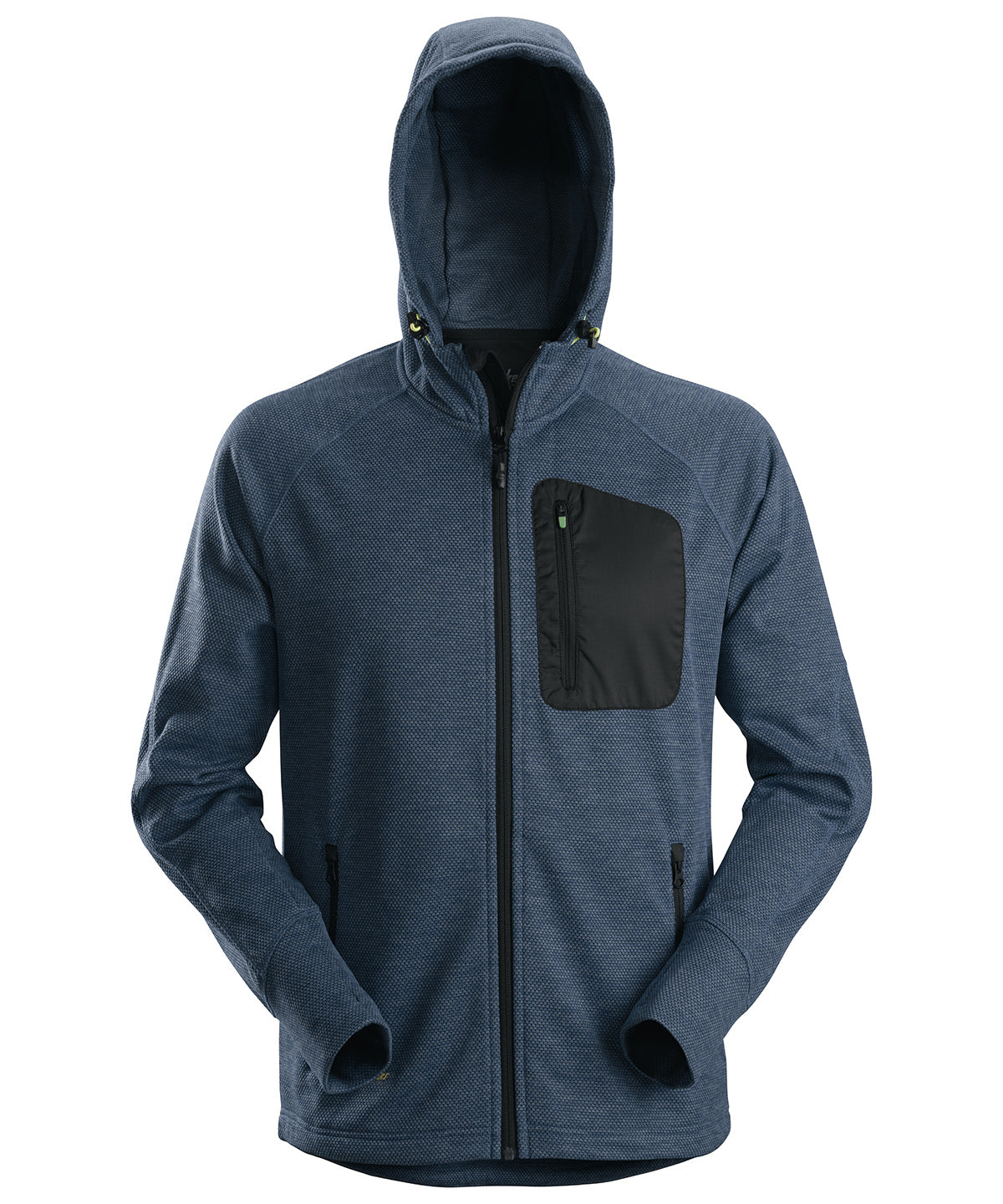 Navy/Black - Fleece hoodie (8041) - GarmentEmbroidery