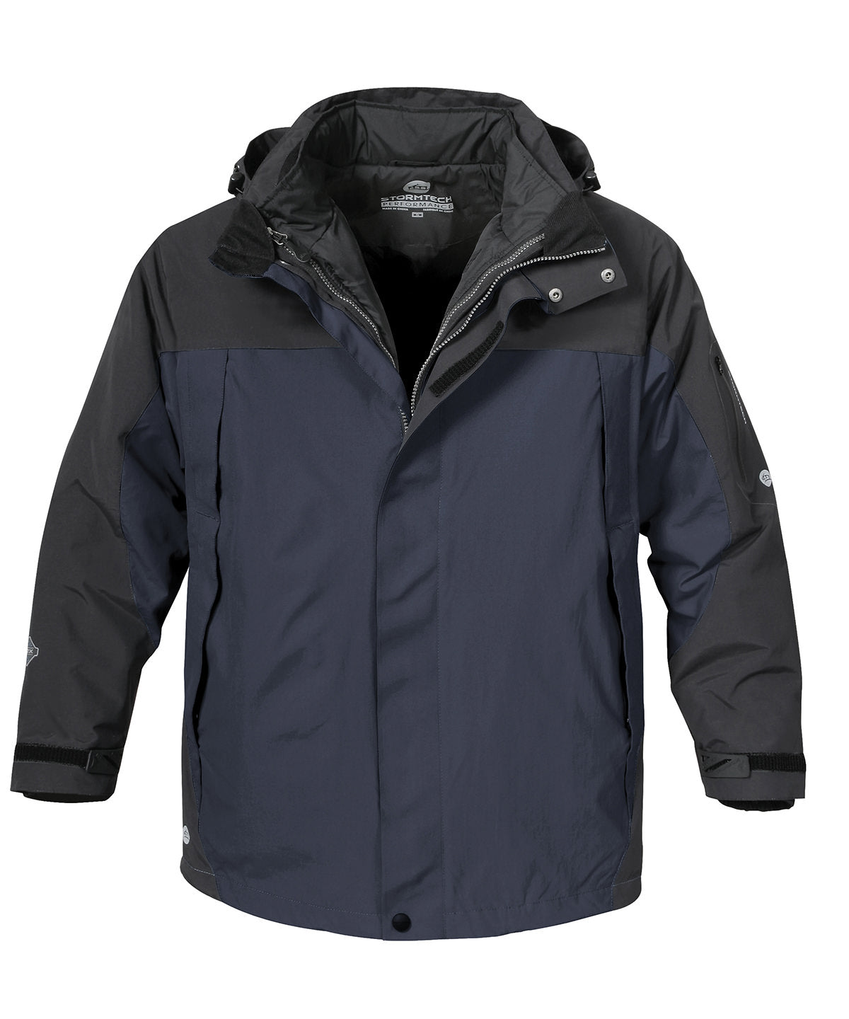 Black/Black - Stormtech 5-in-1 parka - GarmentEmbroidery