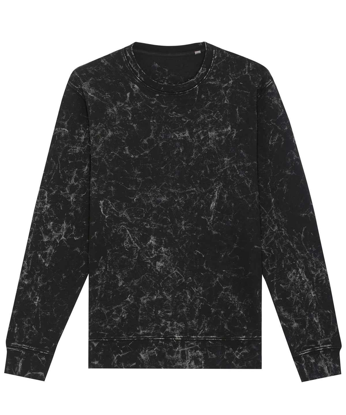 Garment Dyed Black Splatter - Changer Splatter unisex crewneck sweatshirt (STSU865) - GarmentEmbroidery