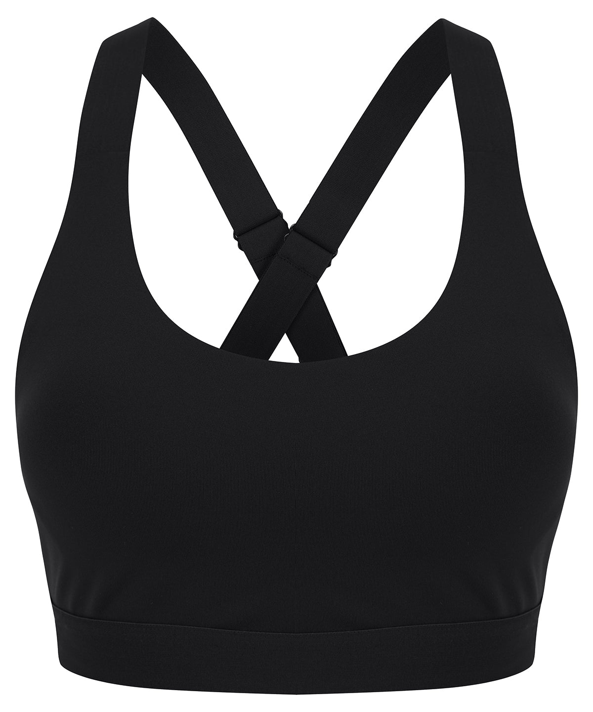 Black - Medium impact core bra - GarmentEmbroidery