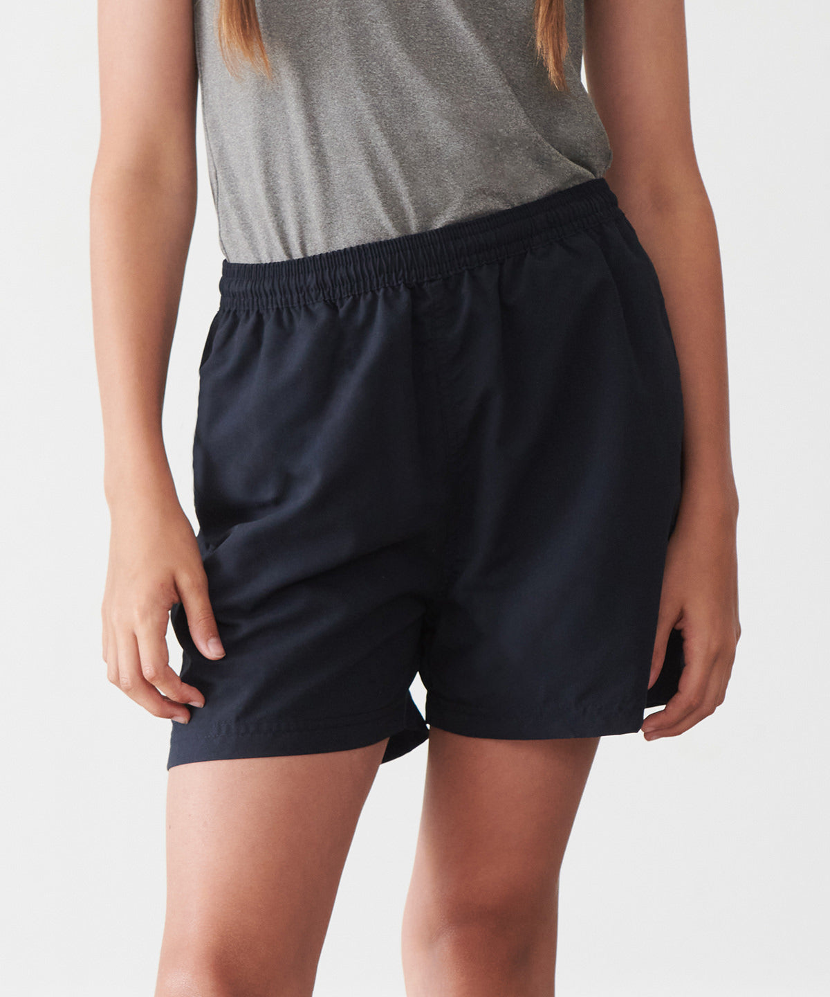 Black - Kids track shorts - GarmentEmbroidery