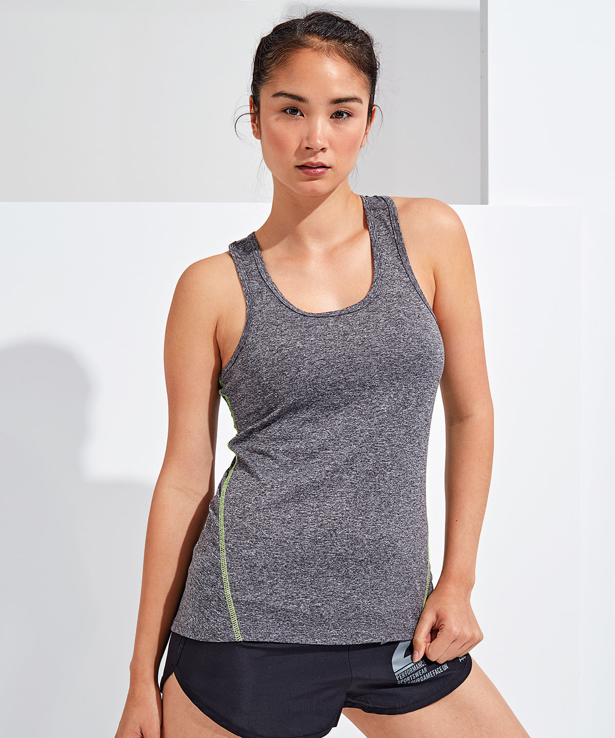 Silver Melange - Women's TriDri® 'laser cut' vest - GarmentEmbroidery