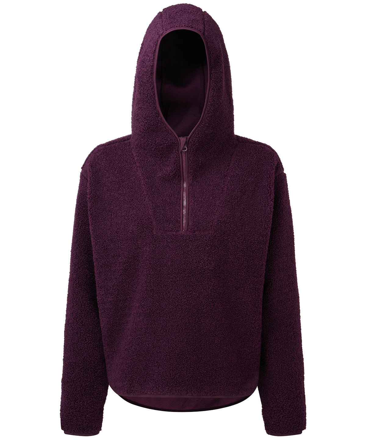 Mulberry - Women's TriDri® sherpa 1/4 zip hoodie - GarmentEmbroidery
