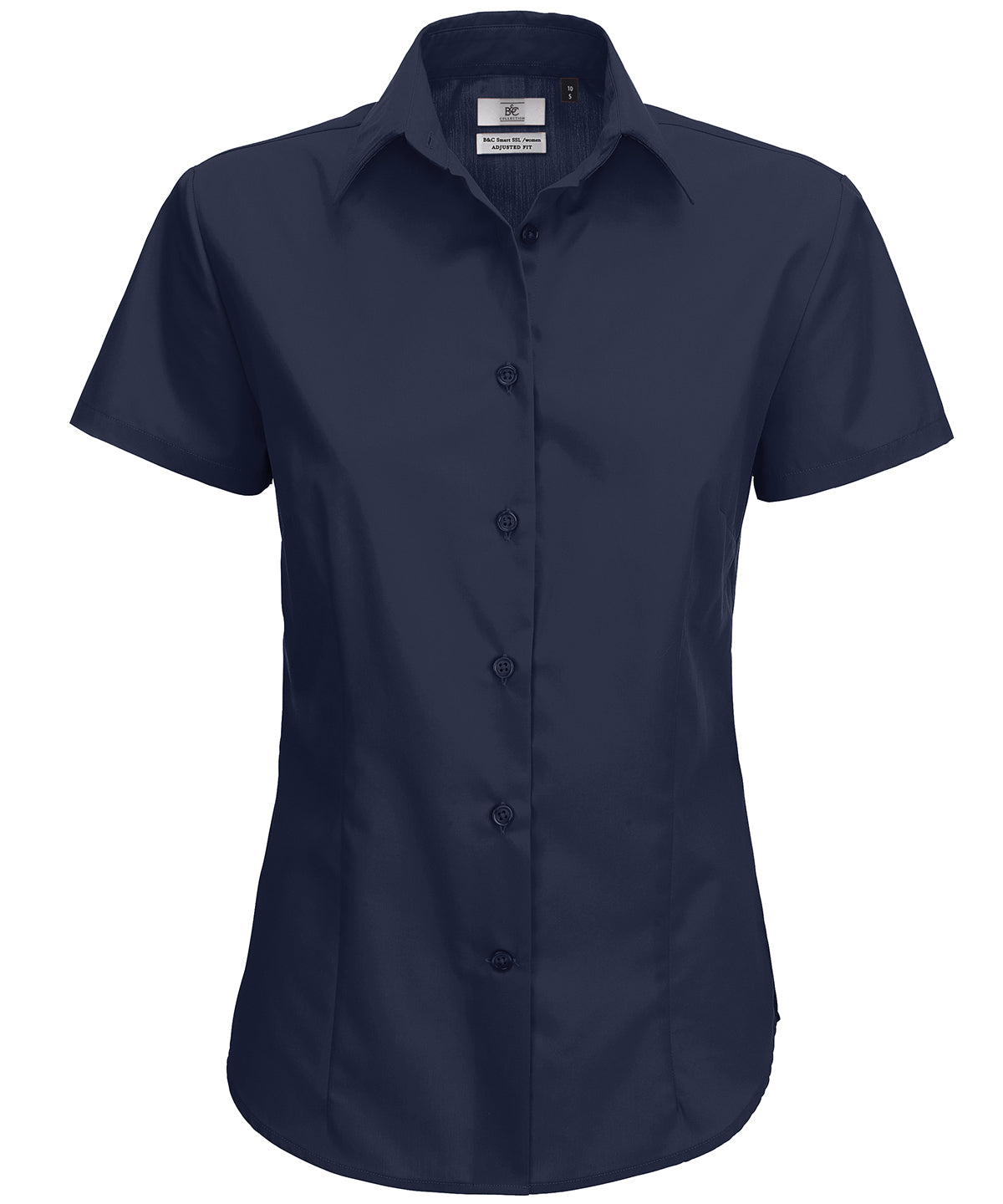 Navy - B&C Smart short sleeve /women - GarmentEmbroidery