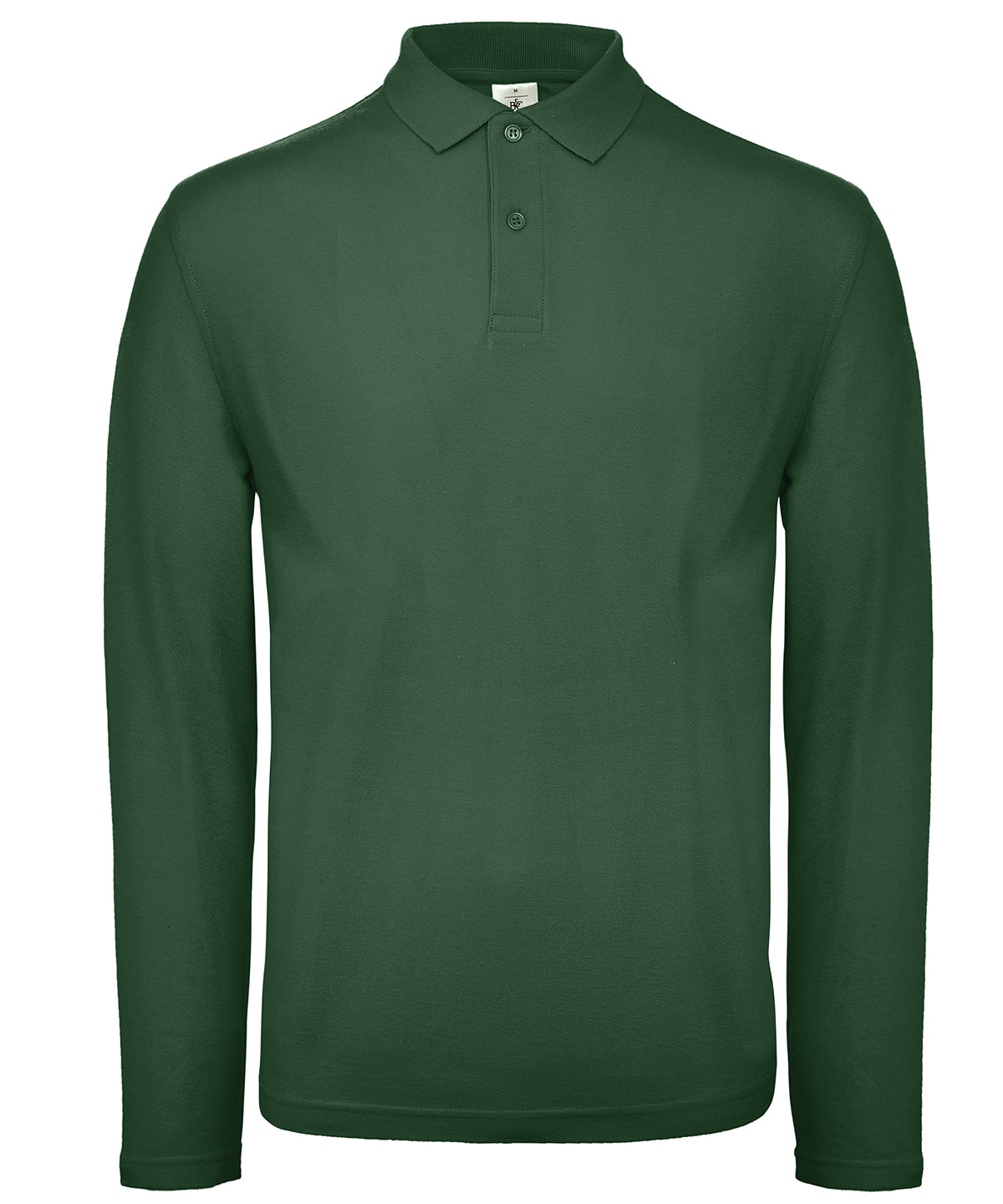 Bottle Green - B&C ID.001 LSL - GarmentEmbroidery