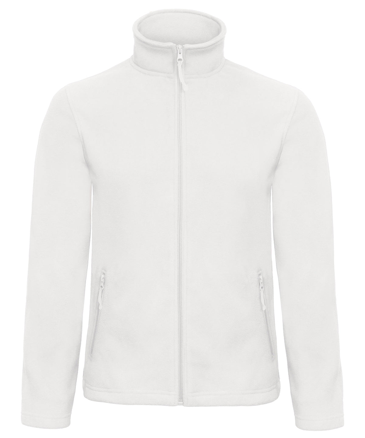 White - B&C ID.501 fleece - GarmentEmbroidery