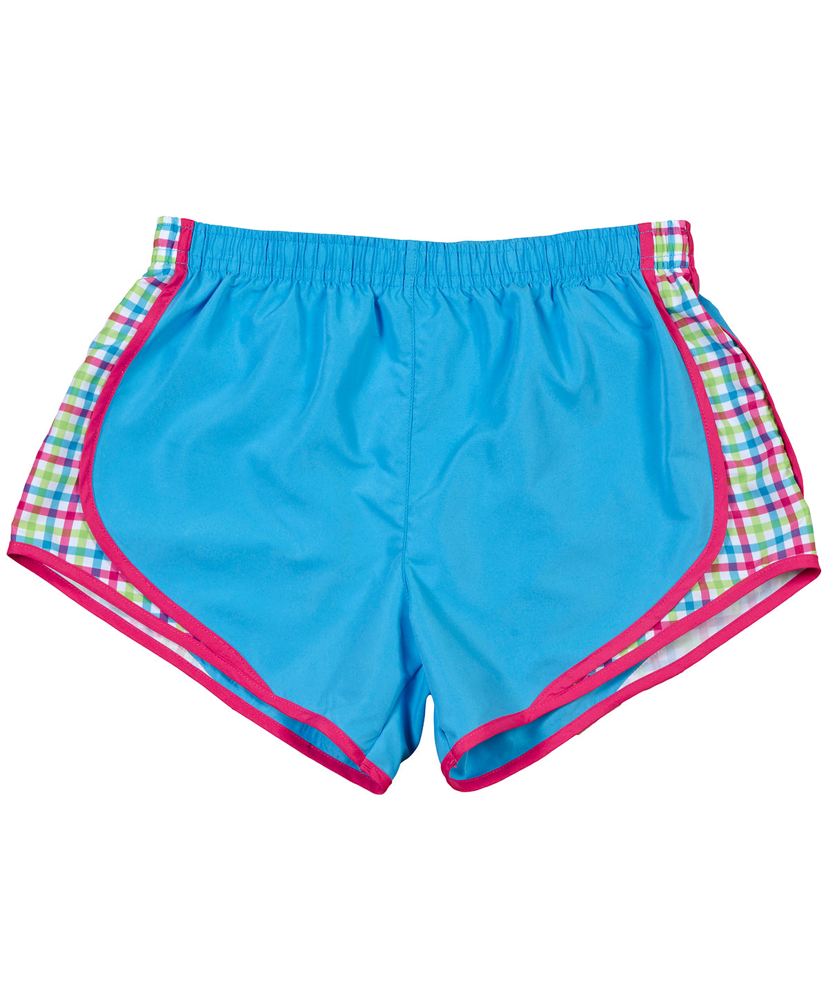 Sapphire/Plaid - Velocity Short - GarmentEmbroidery