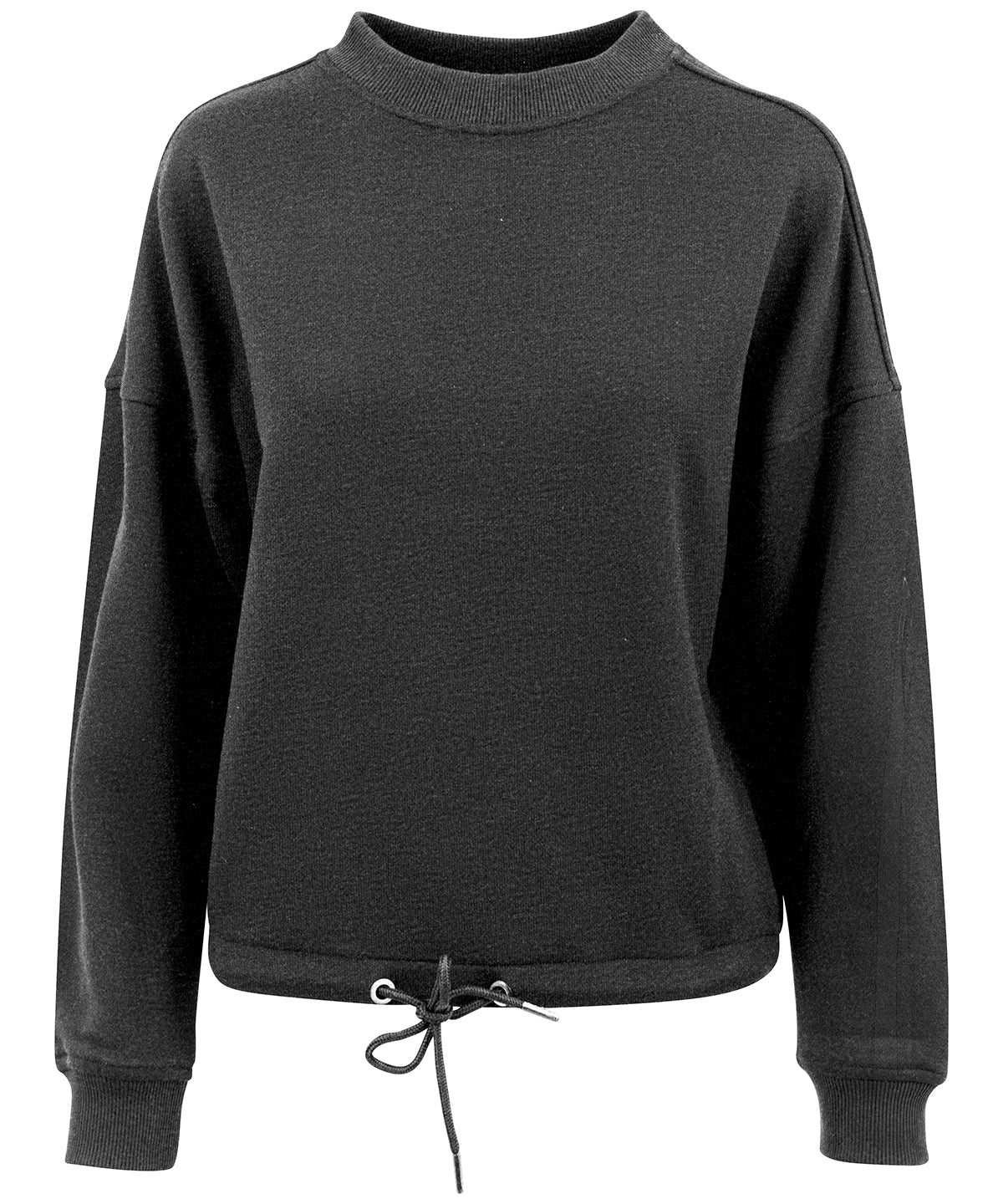 Charcoal - Women's oversize crew neck - GarmentEmbroidery