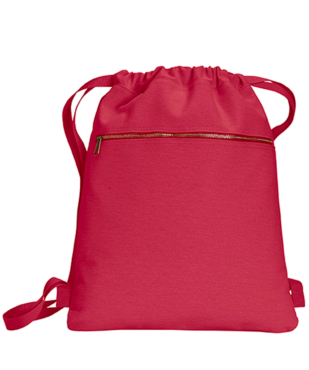 Red - Canvas cinch sak - GarmentEmbroidery