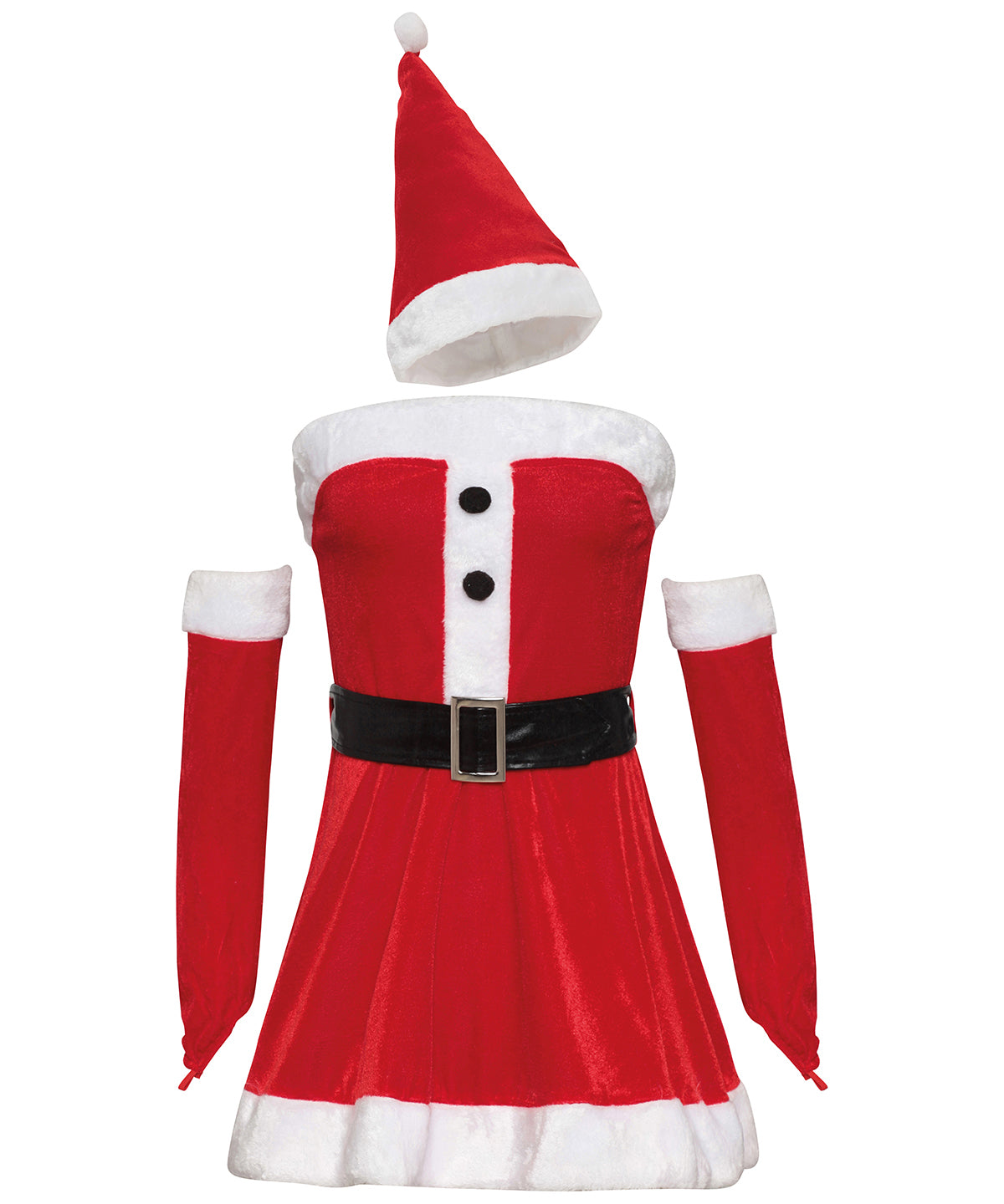 Red - Women's mini dress Christmas costume - GarmentEmbroidery