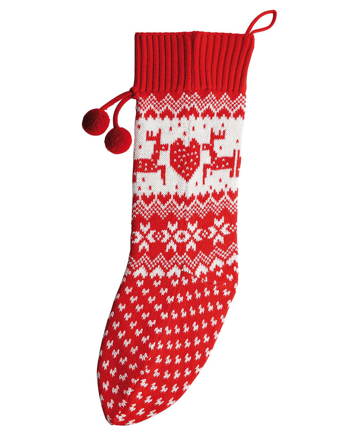 Dear Heart - Knitted Christmas stocking - GarmentEmbroidery