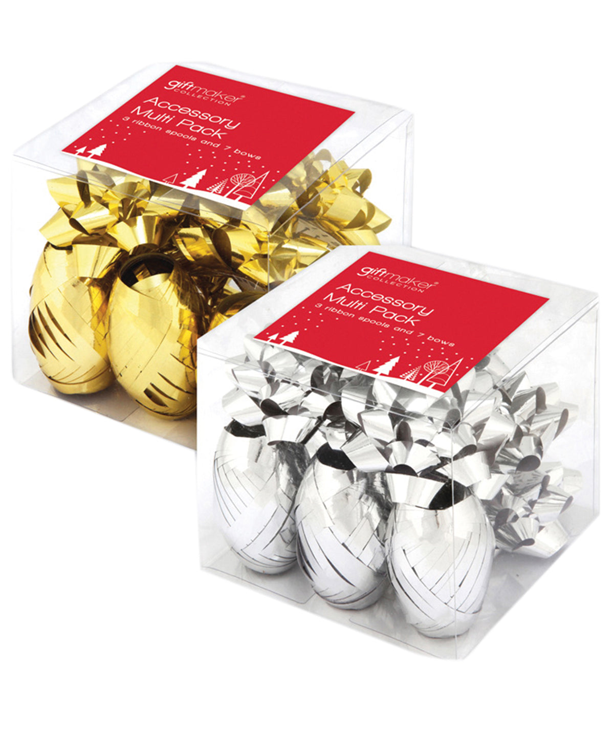 Gold - 10pcs ribbons and bows accessory pack - GarmentEmbroidery