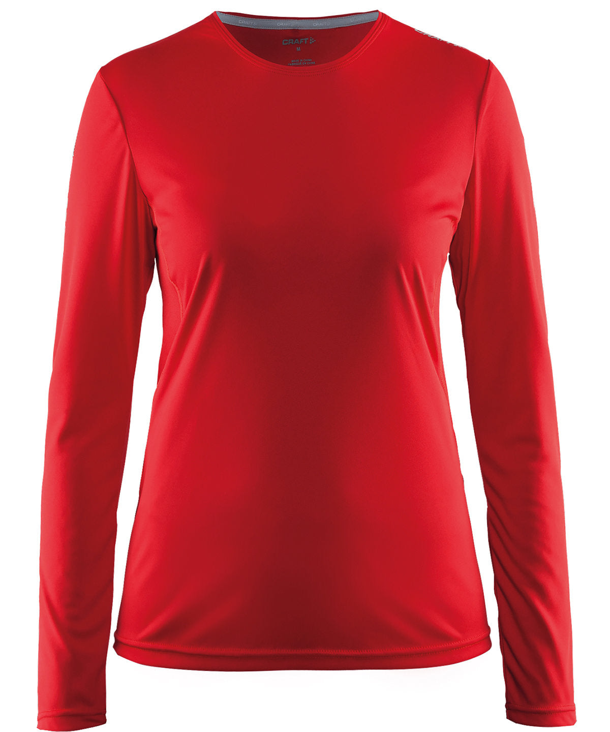Red - Women's mind long sleeve tee - GarmentEmbroidery