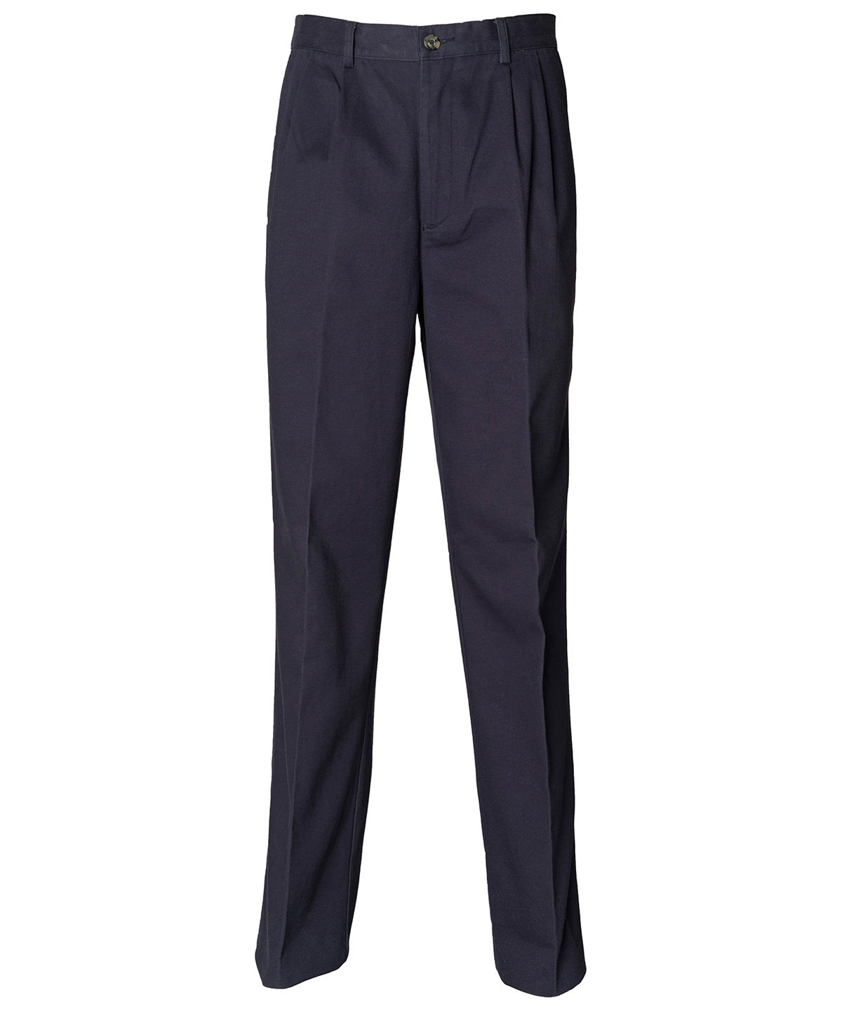 Teflon®-coated double-pleated chino trousers