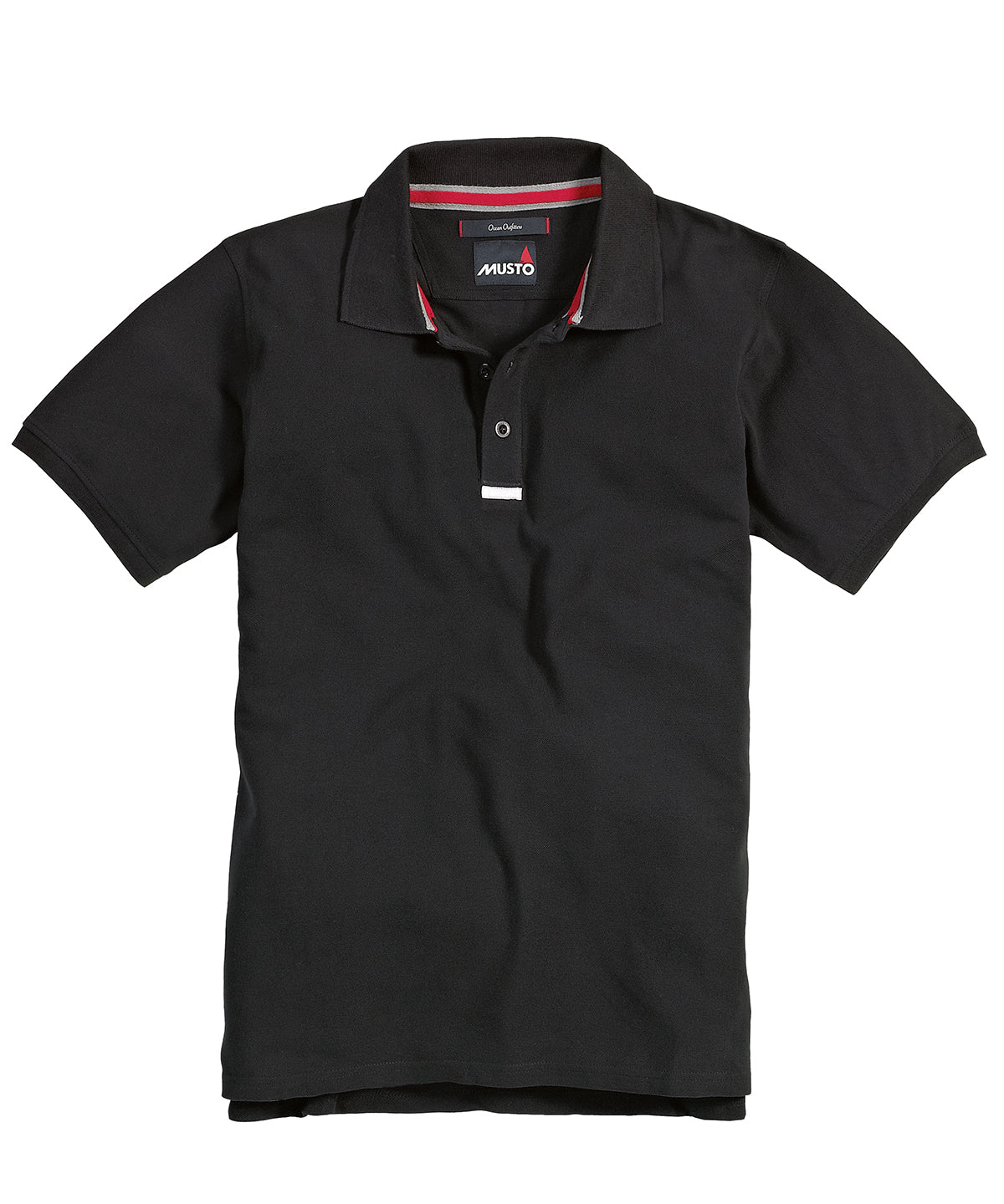 Black - Team piqué polo short sleeve - GarmentEmbroidery