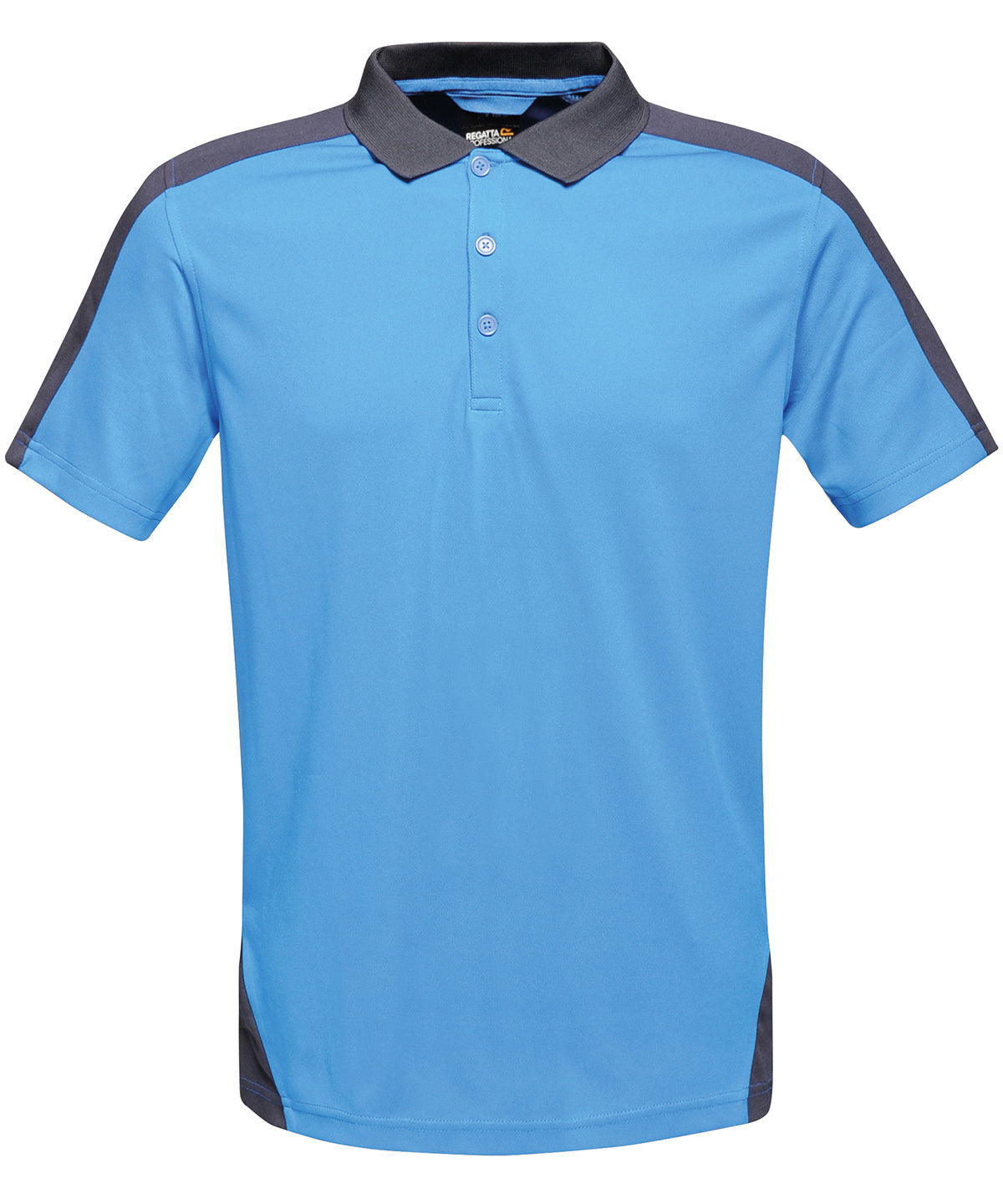 New Royal/Navy - Contrast wicking polo - GarmentEmbroidery