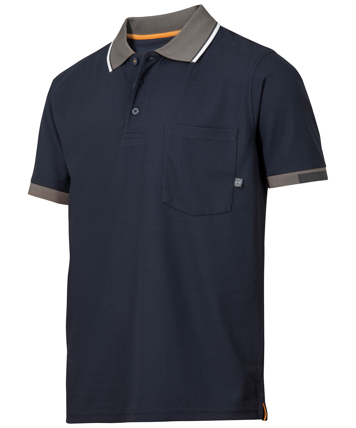 Navy - AllroundWork 37.5® Tech short sleeve polo shirt (2724) - GarmentEmbroidery