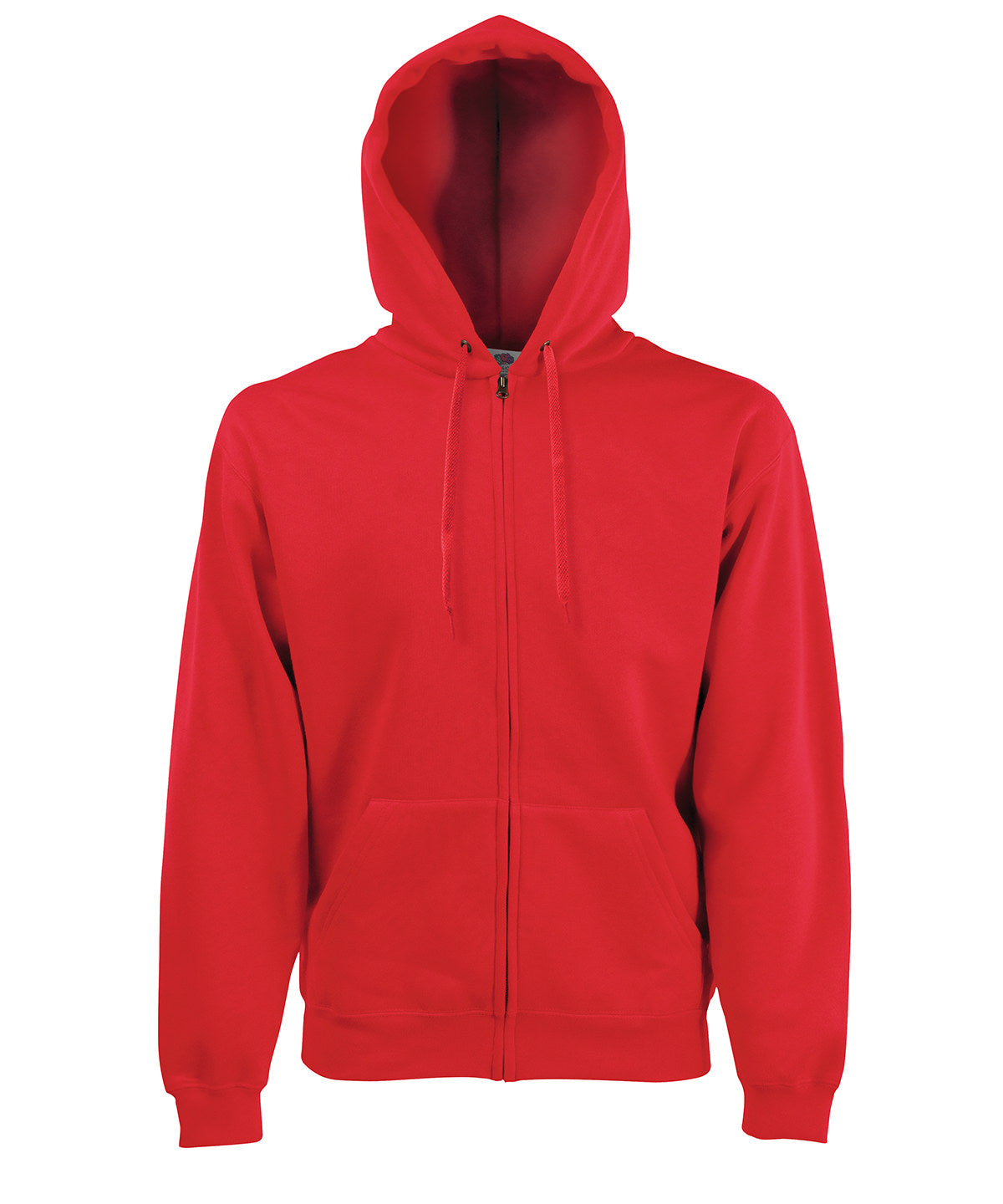Red - Premium 70/30 hooded sweatshirt jacket - GarmentEmbroidery