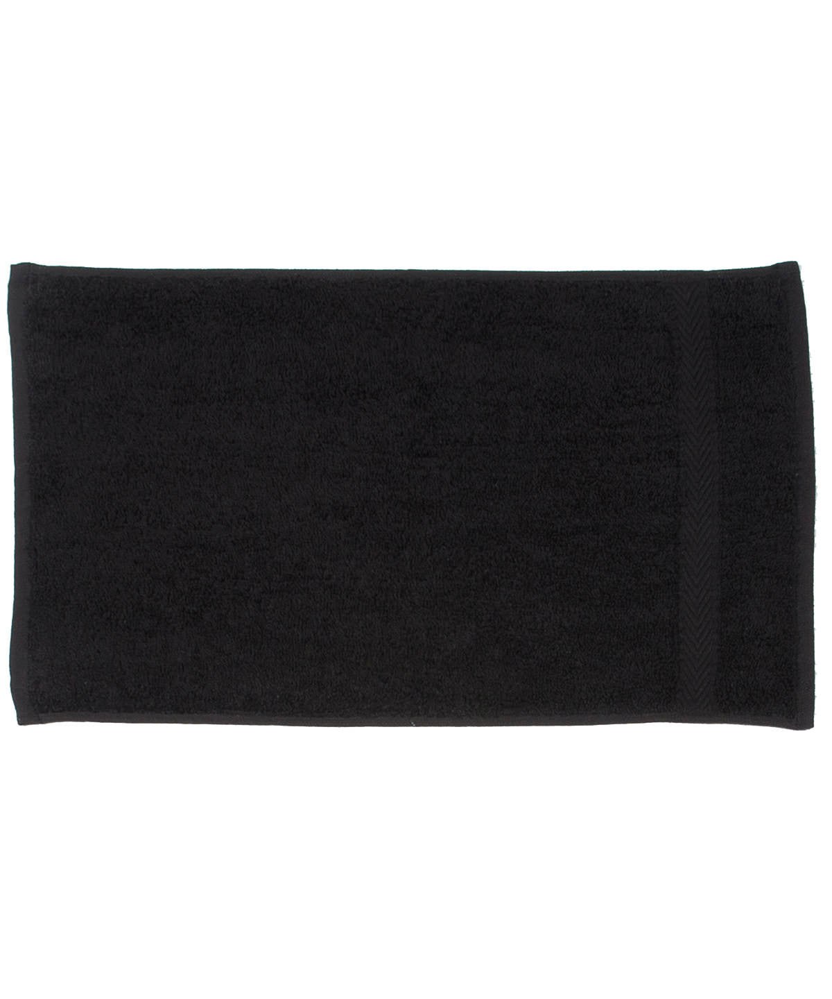 Black - Luxury range guest towel - GarmentEmbroidery