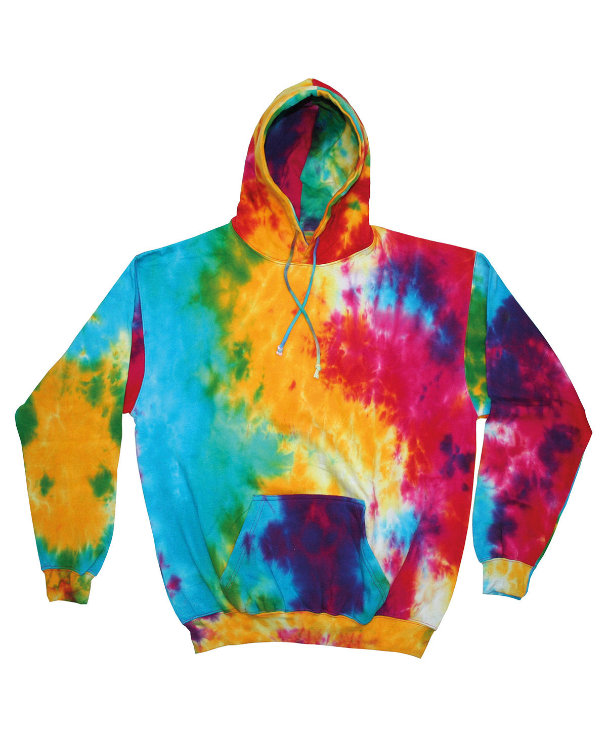 Multi Rainbow - Rainbow tie-dye hoodie - GarmentEmbroidery