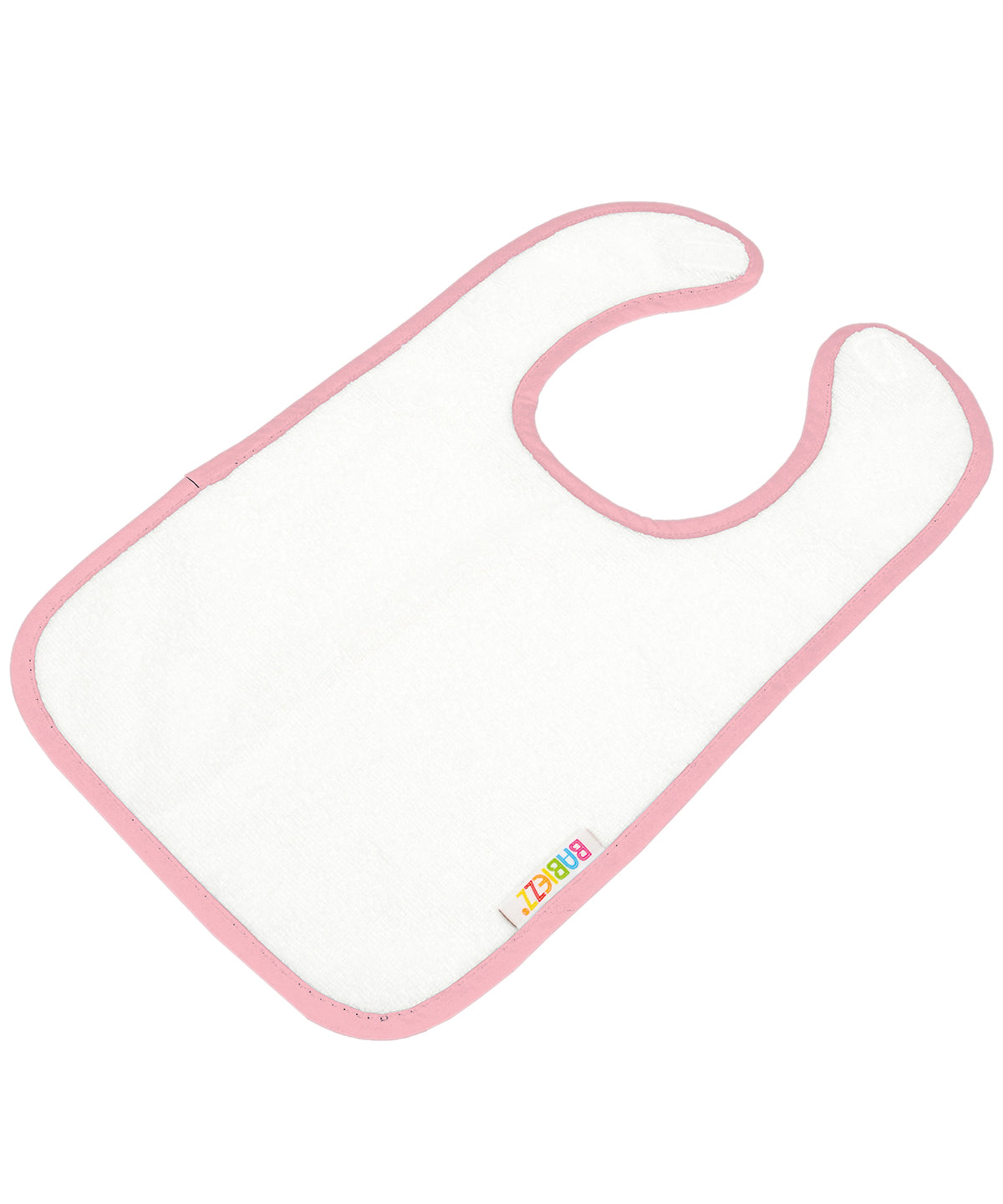 White/Light Pink - ARTG® Babiezz® all-over sublimation baby bib - GarmentEmbroidery