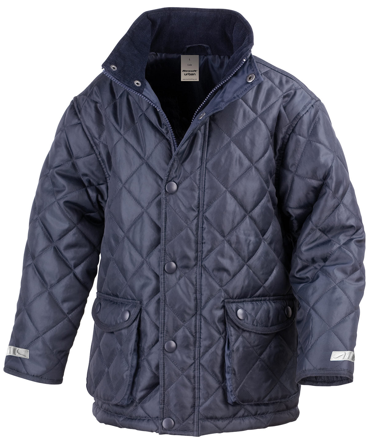 Navy - Junior urban Cheltenham jacket - GarmentEmbroidery