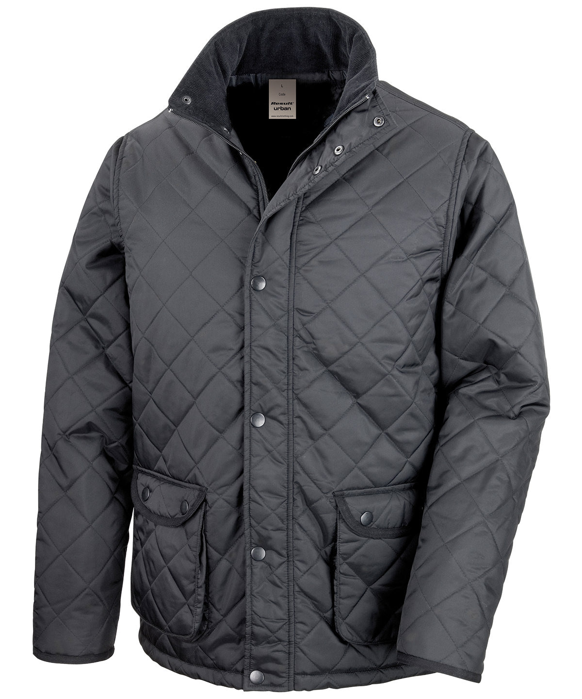 Black - Urban Cheltenham jacket - GarmentEmbroidery