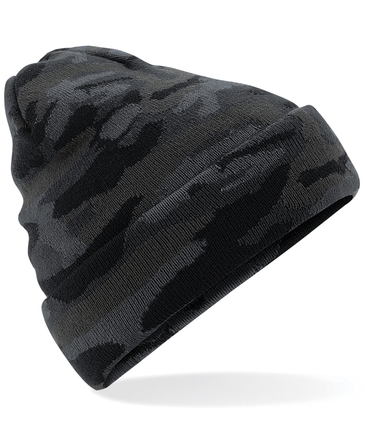 Midnight Camo - Camo cuffed beanie - GarmentEmbroidery
