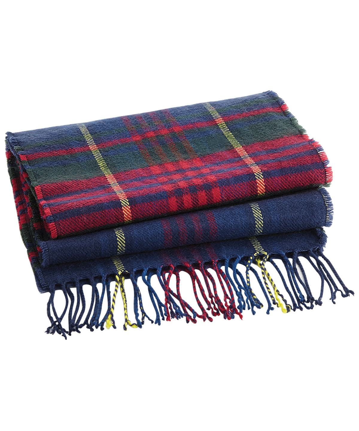 Blue Check - Classic check scarf - GarmentEmbroidery
