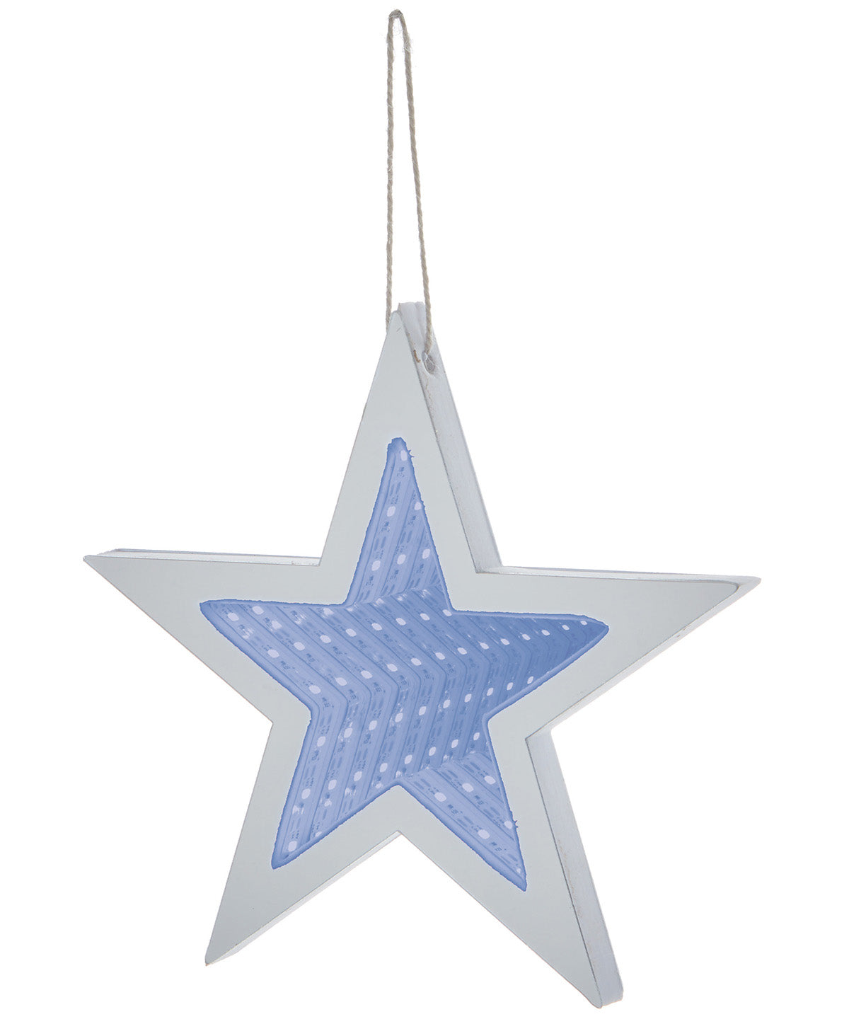 Blue - LED Star infinity mirror - GarmentEmbroidery