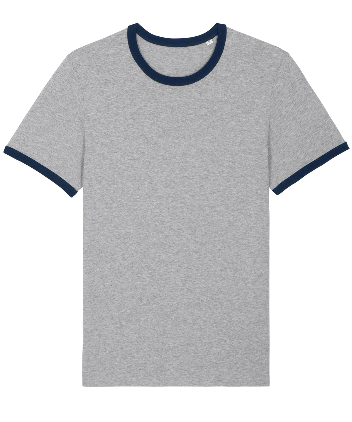 Heather Grey/French Navy - Ringer unisex t-shirt (STTU827) - GarmentEmbroidery