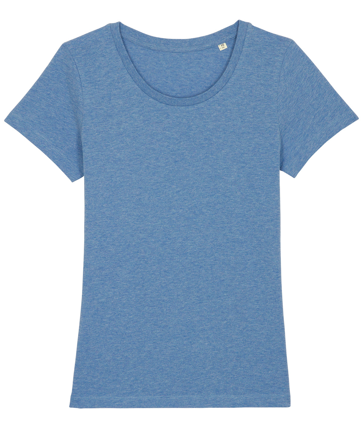 Mid Heather Blue - Women's Stella Expresser iconic fitted t-shirt (STTW032) - GarmentEmbroidery