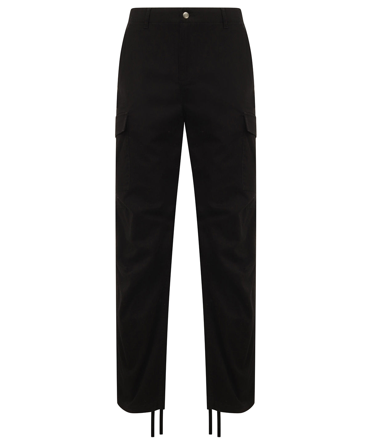Black - Stretch cargo trousers - GarmentEmbroidery