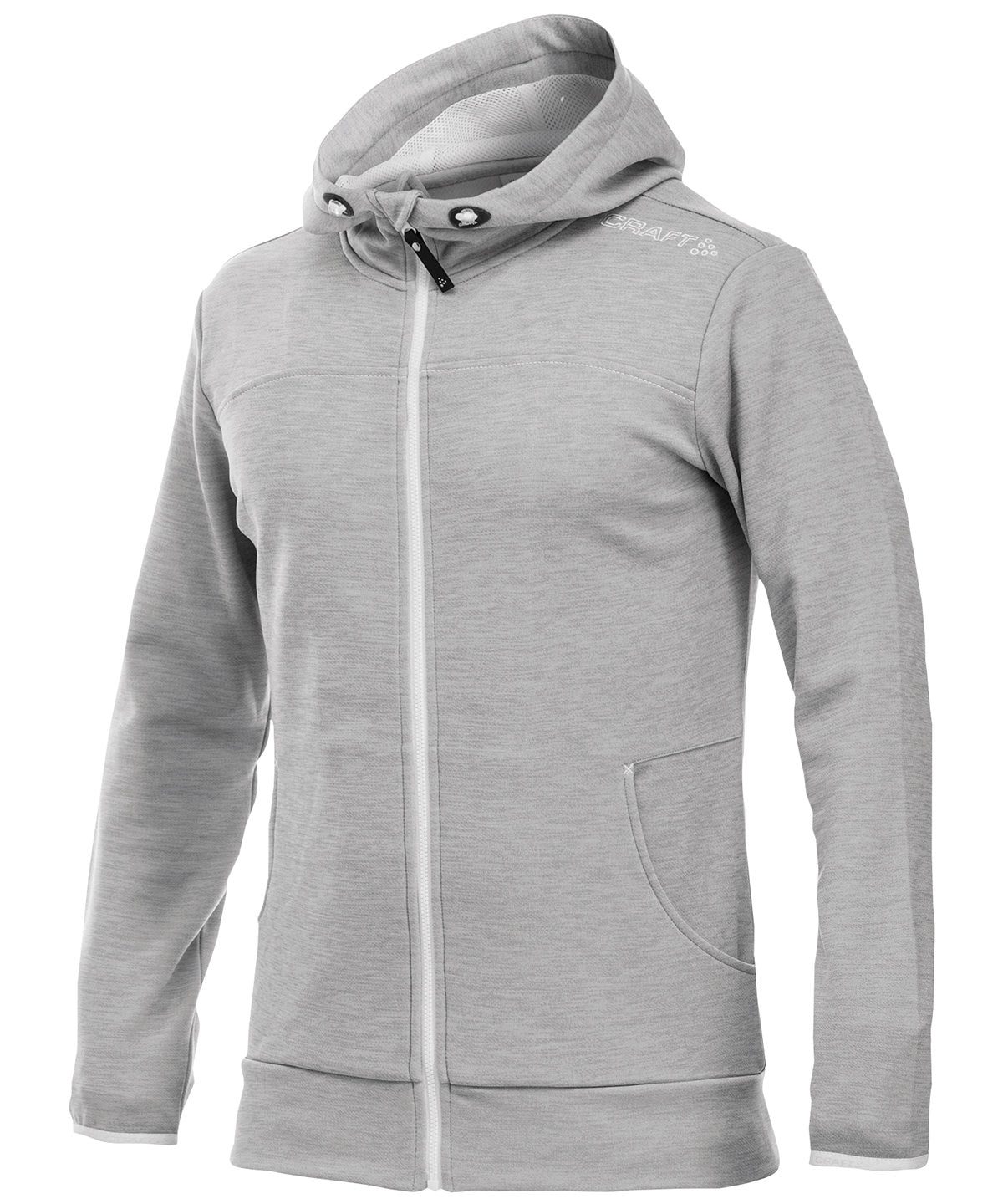 Red - Leisure full zip hood - GarmentEmbroidery