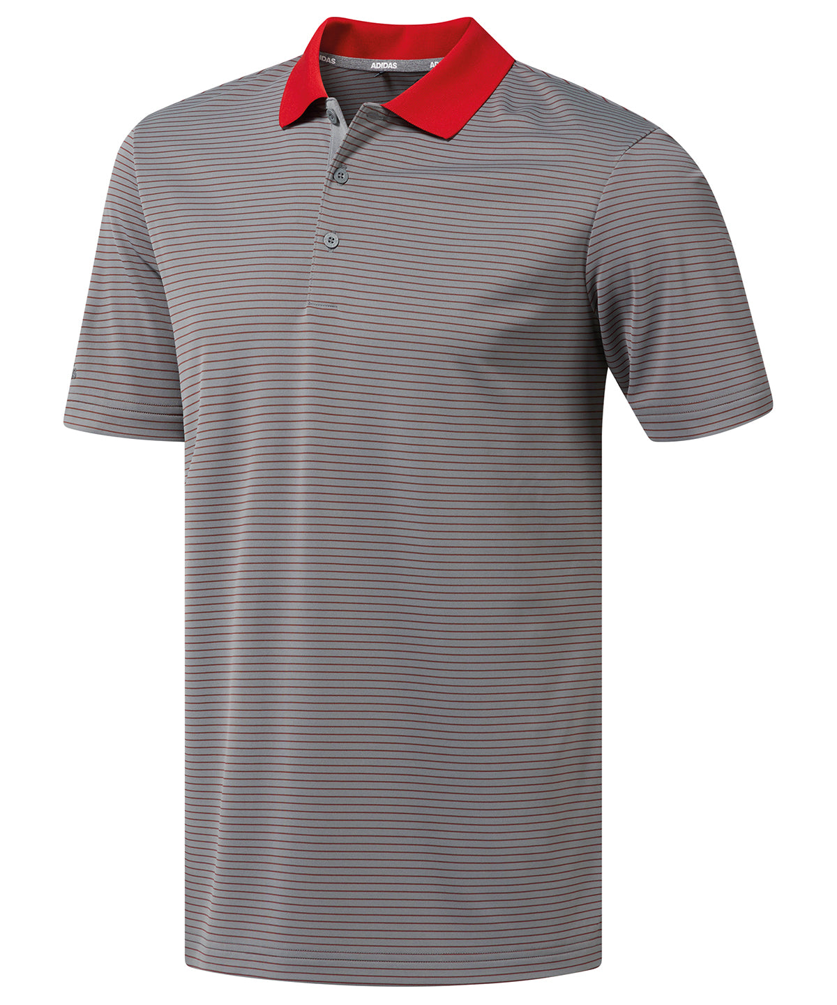 White/Navy - 2-colour stripe polo - GarmentEmbroidery