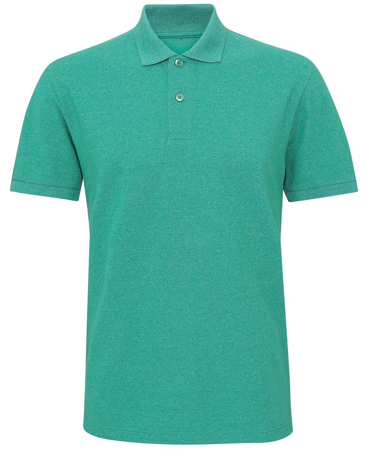 Navy Melange - Men's twisted yarn polo - GarmentEmbroidery
