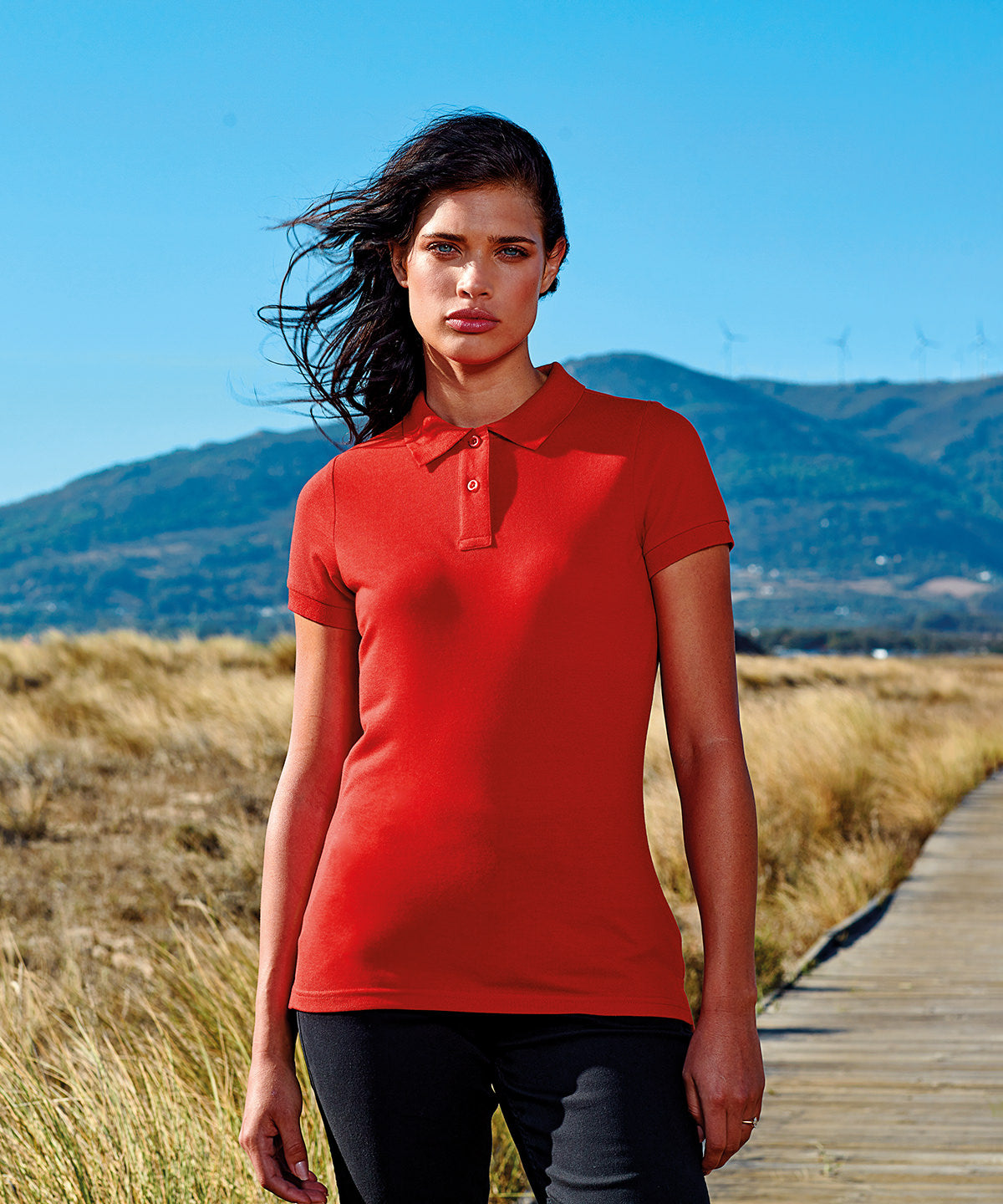 Slate - Women’s polycotton blend polo - GarmentEmbroidery