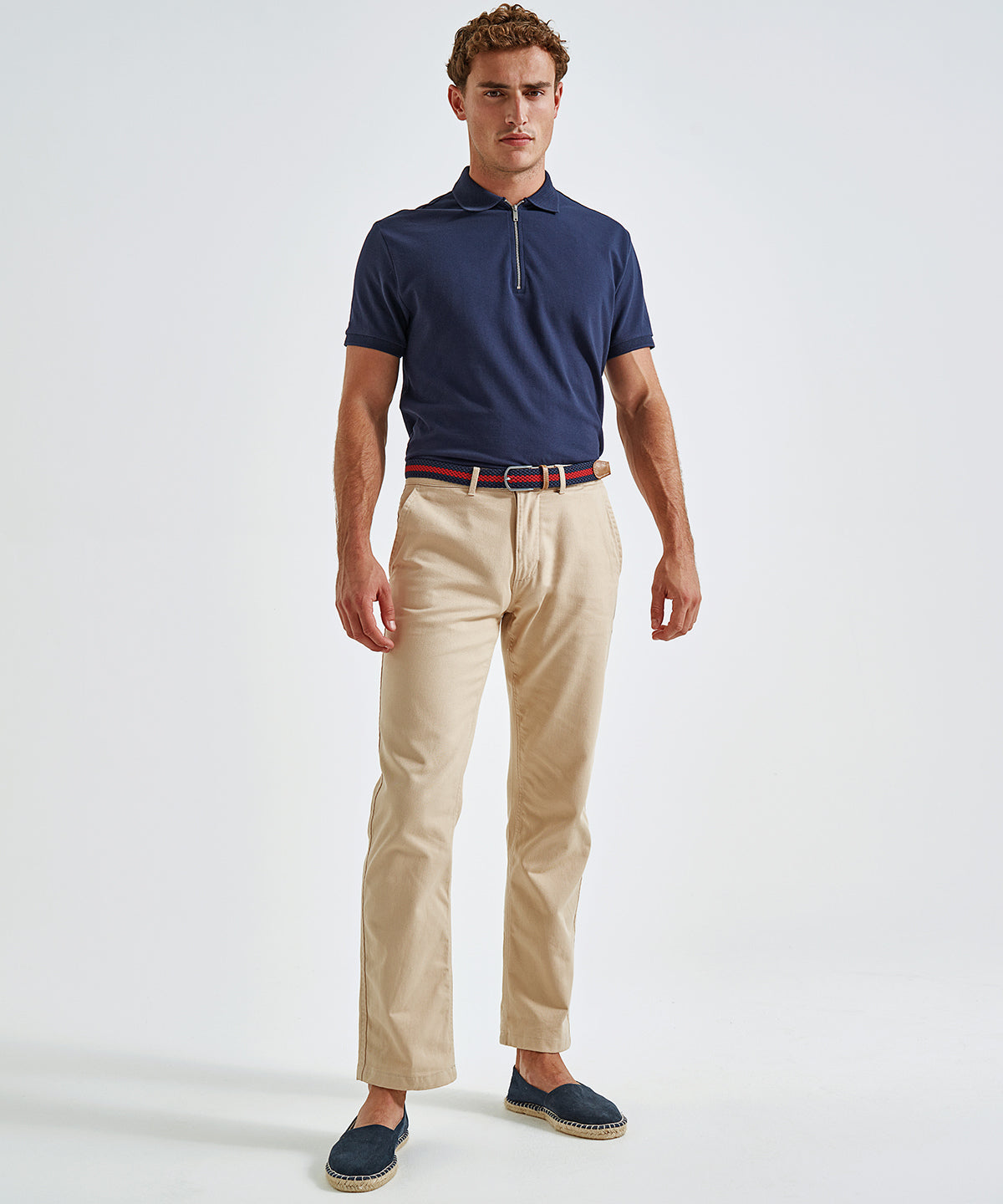Burgundy - Men's chinos - GarmentEmbroidery