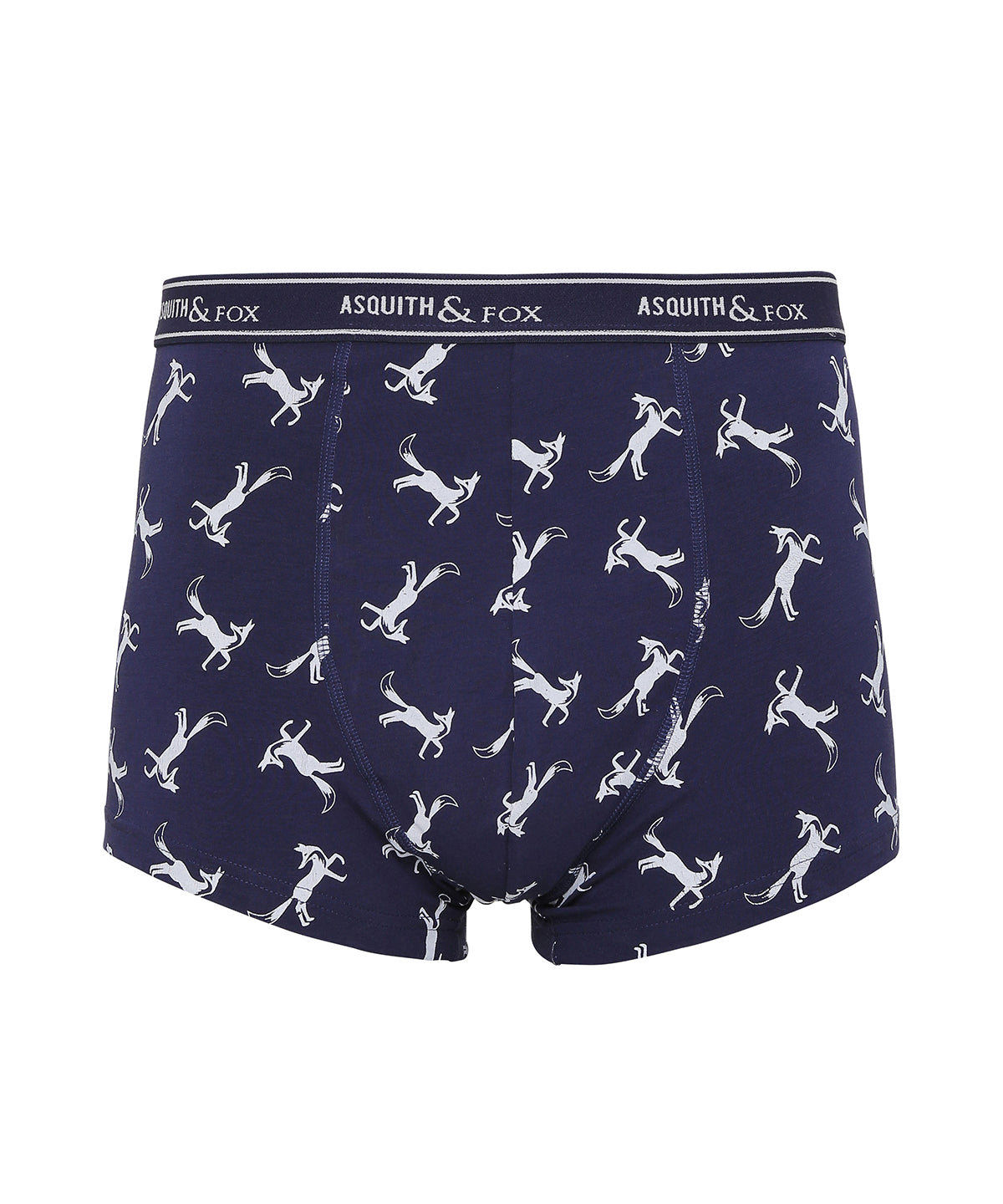 White/Navy - Men's printed fox shorty - GarmentEmbroidery