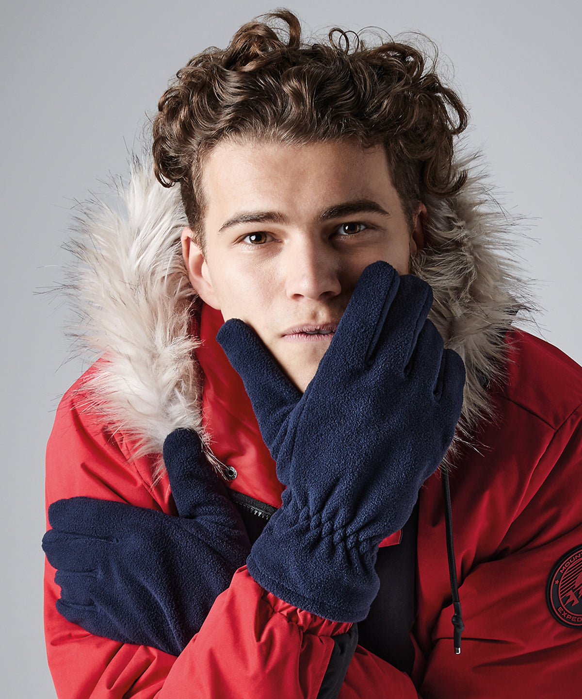 Black - Suprafleece® alpine gloves - GarmentEmbroidery