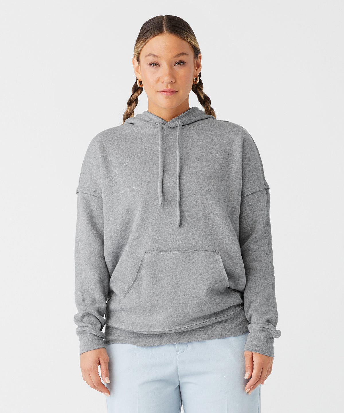 Athletic Heather - Unisex raw-seam hoodie - GarmentEmbroidery