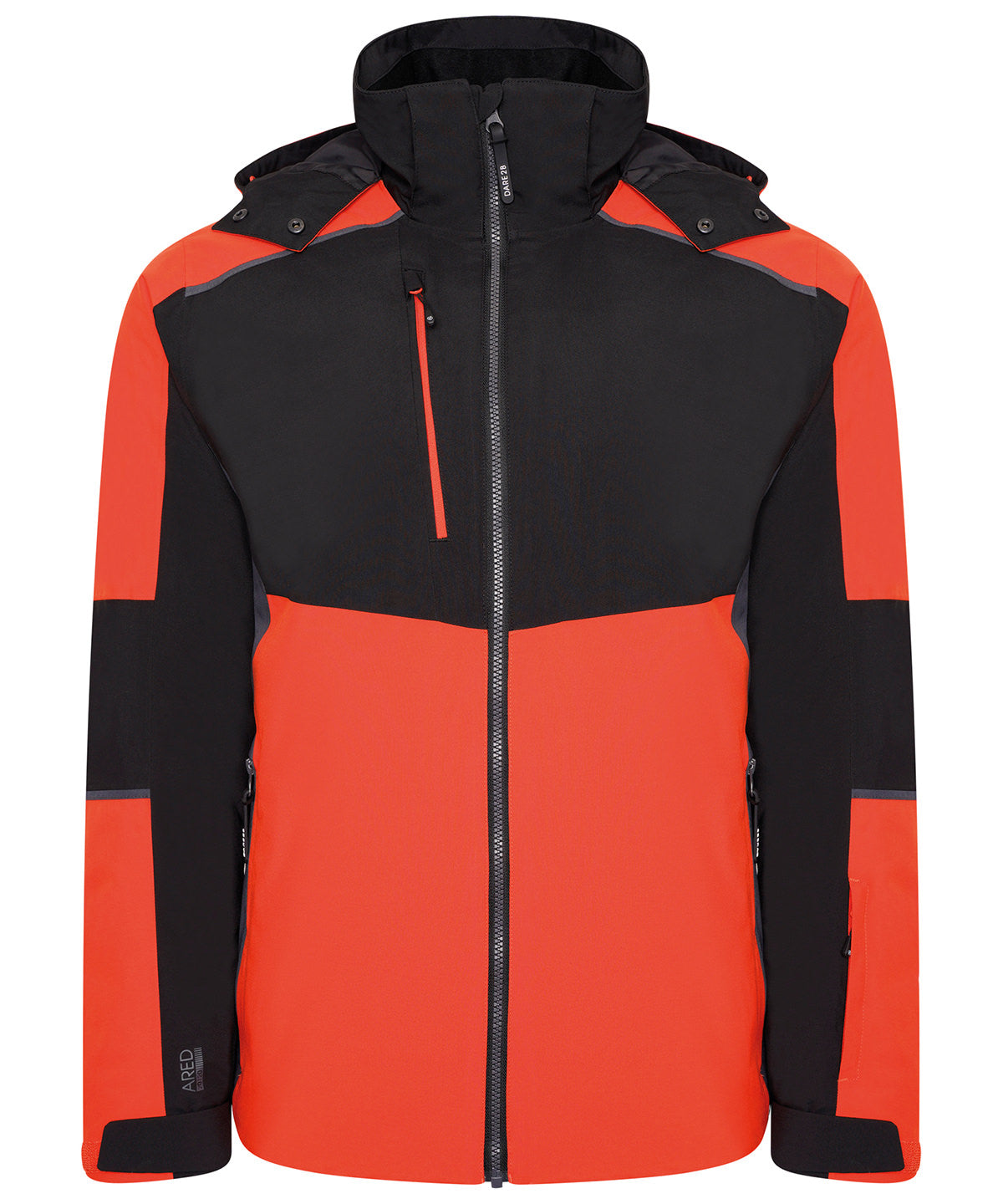 Black/Ebony Grey - Emulate wintersport jacket - GarmentEmbroidery