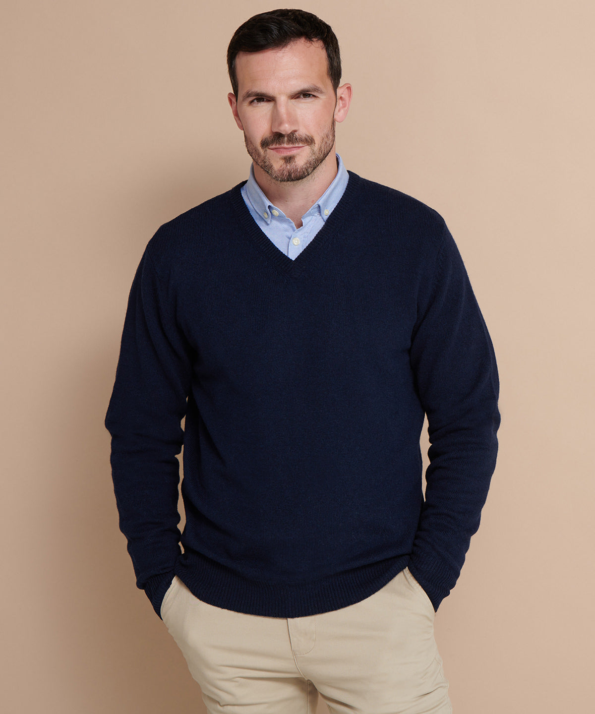 Lambswool v-neck jumper