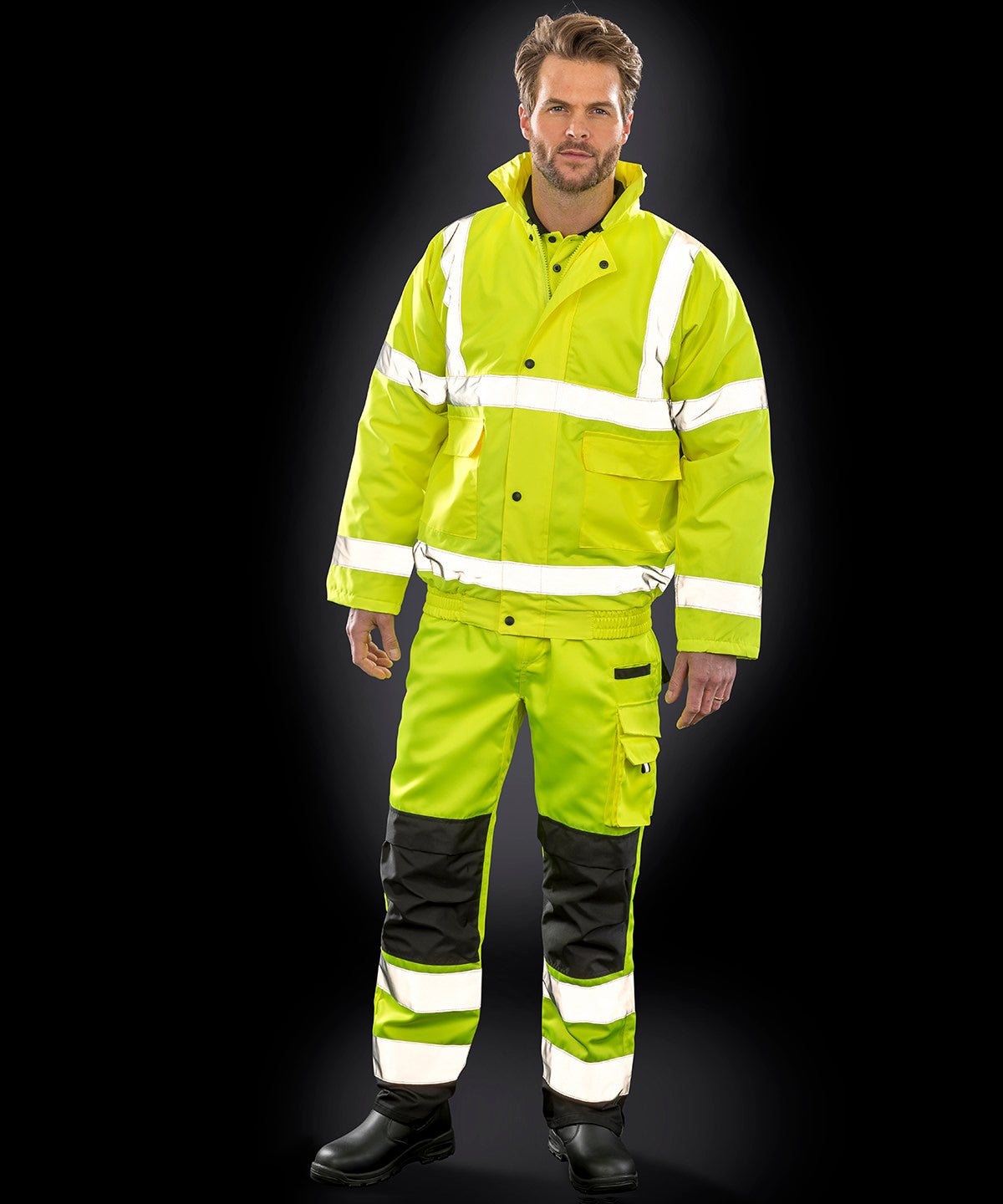 Orange - Core high-viz winter blouson - GarmentEmbroidery