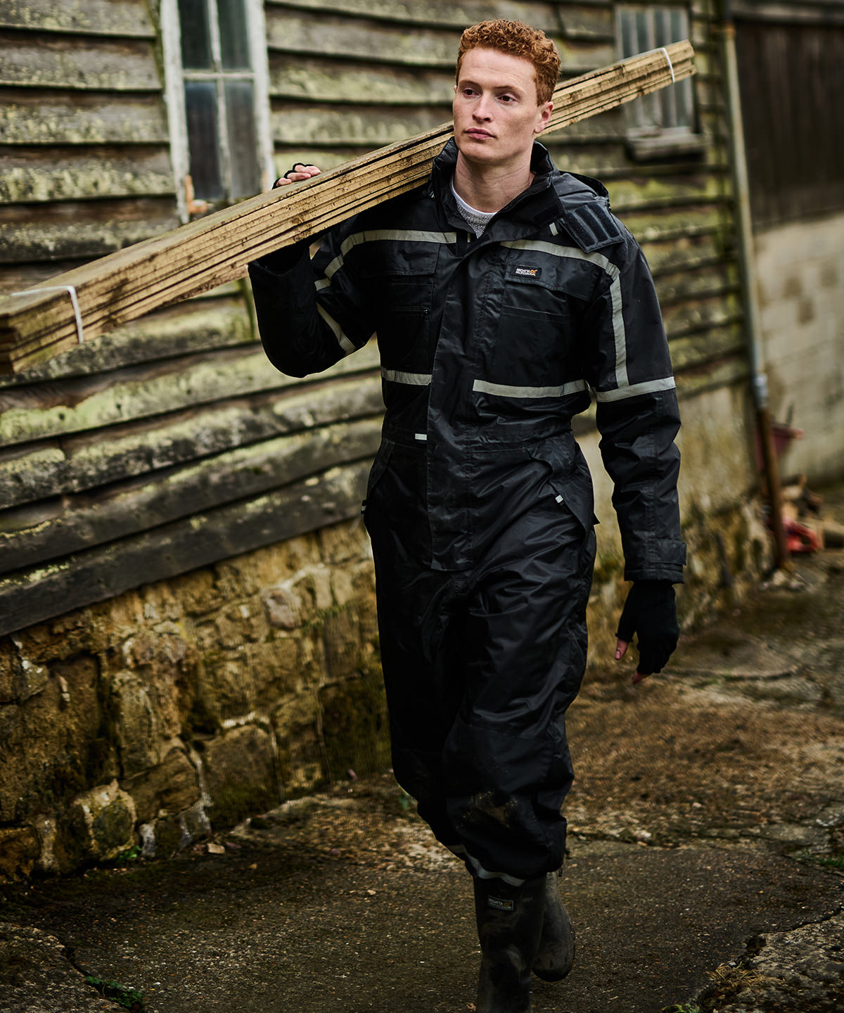 Navy - Pro waterproof insulated coverall - GarmentEmbroidery