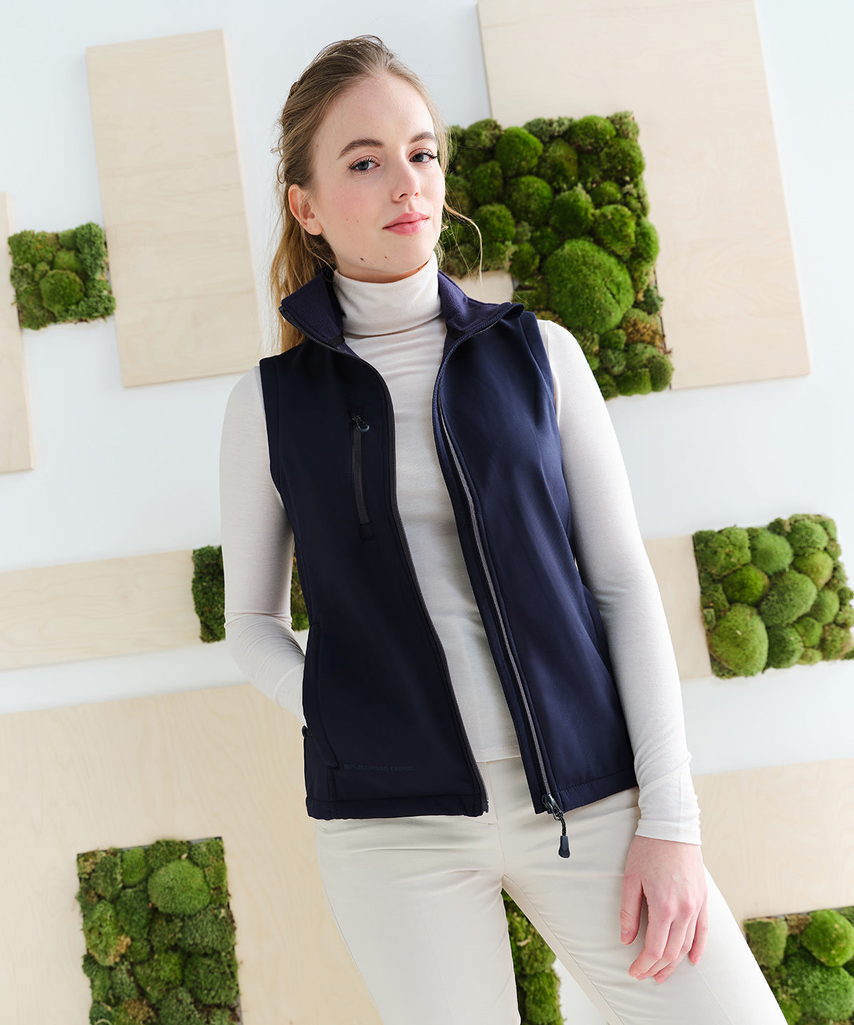 Black - Women's Honestly Made recycled softshell bodywarmer - GarmentEmbroidery