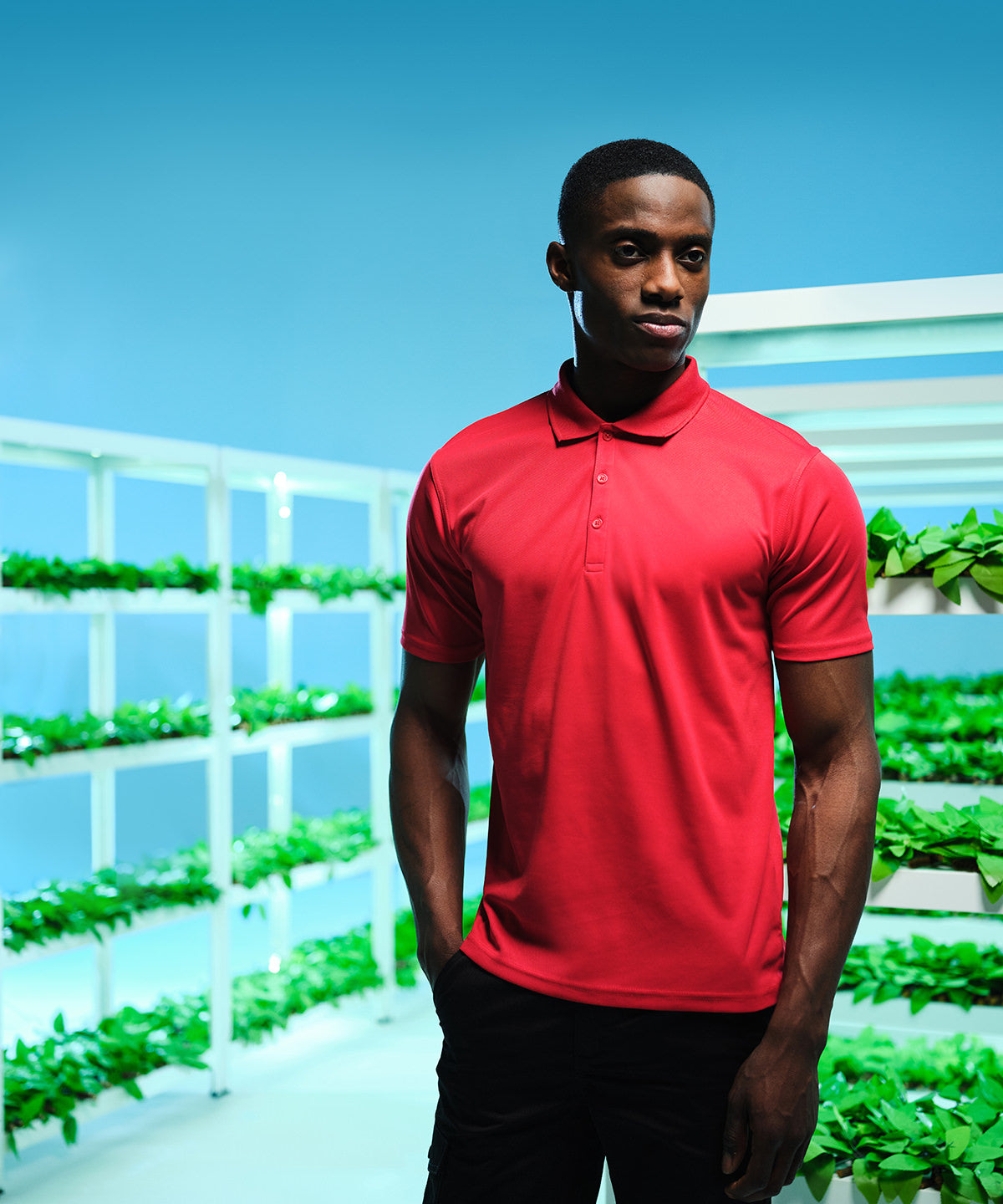 Classic Red - Pro wicking polo - GarmentEmbroidery