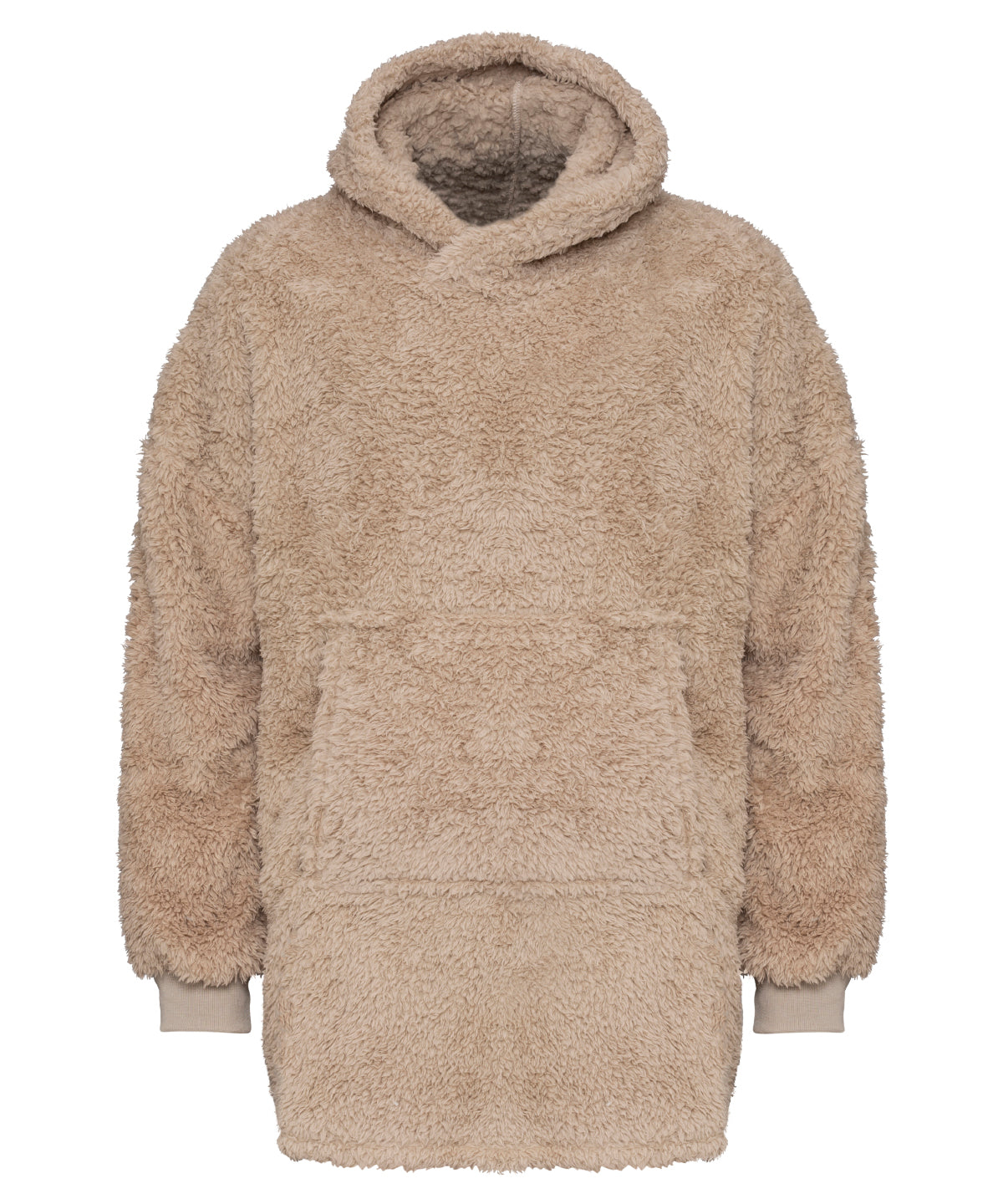 Natural - The Ribbon teddy bear fabric hoodie - GarmentEmbroidery